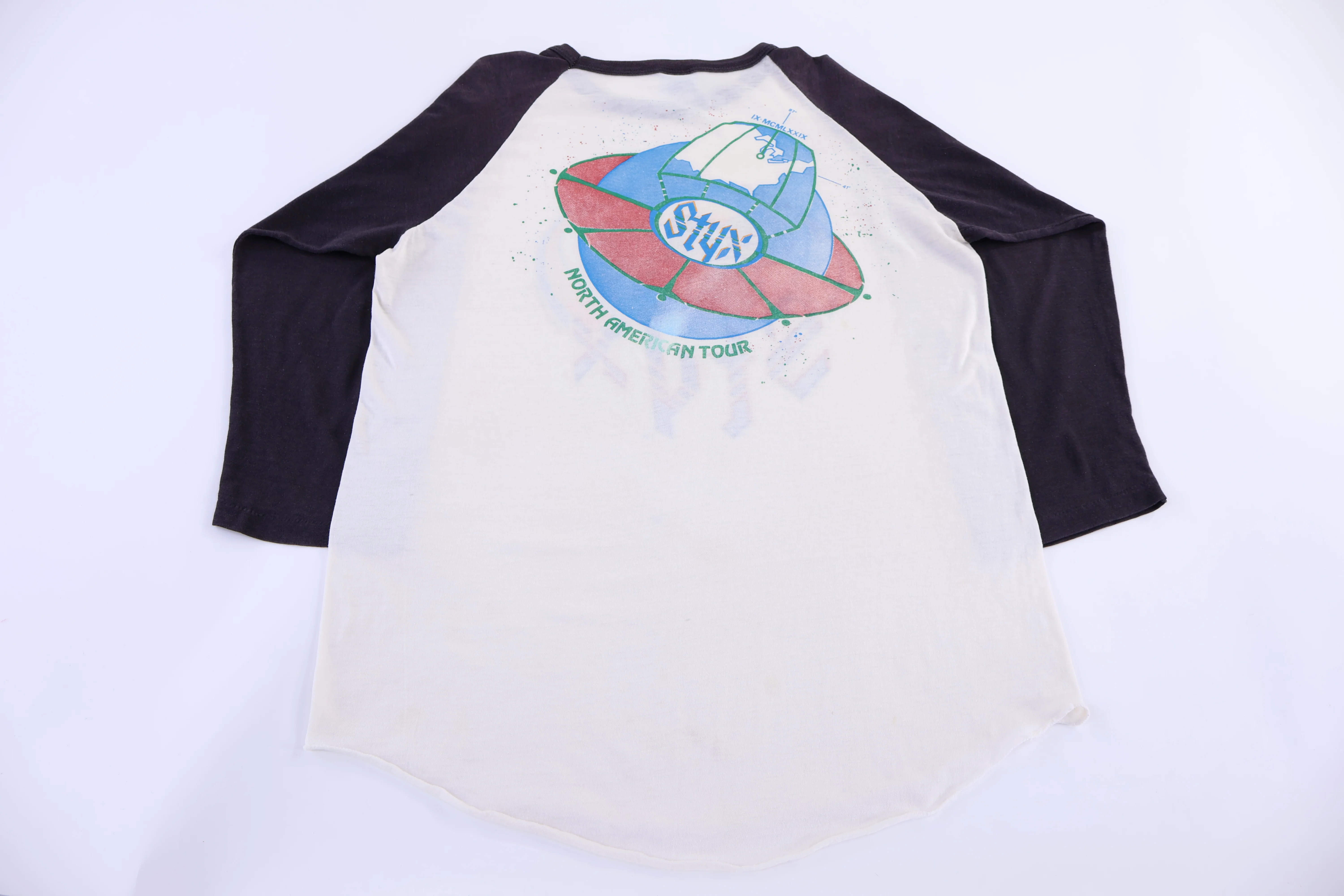 1979 Styx The Grand Decathlon Raglan T-shirt - Image 2