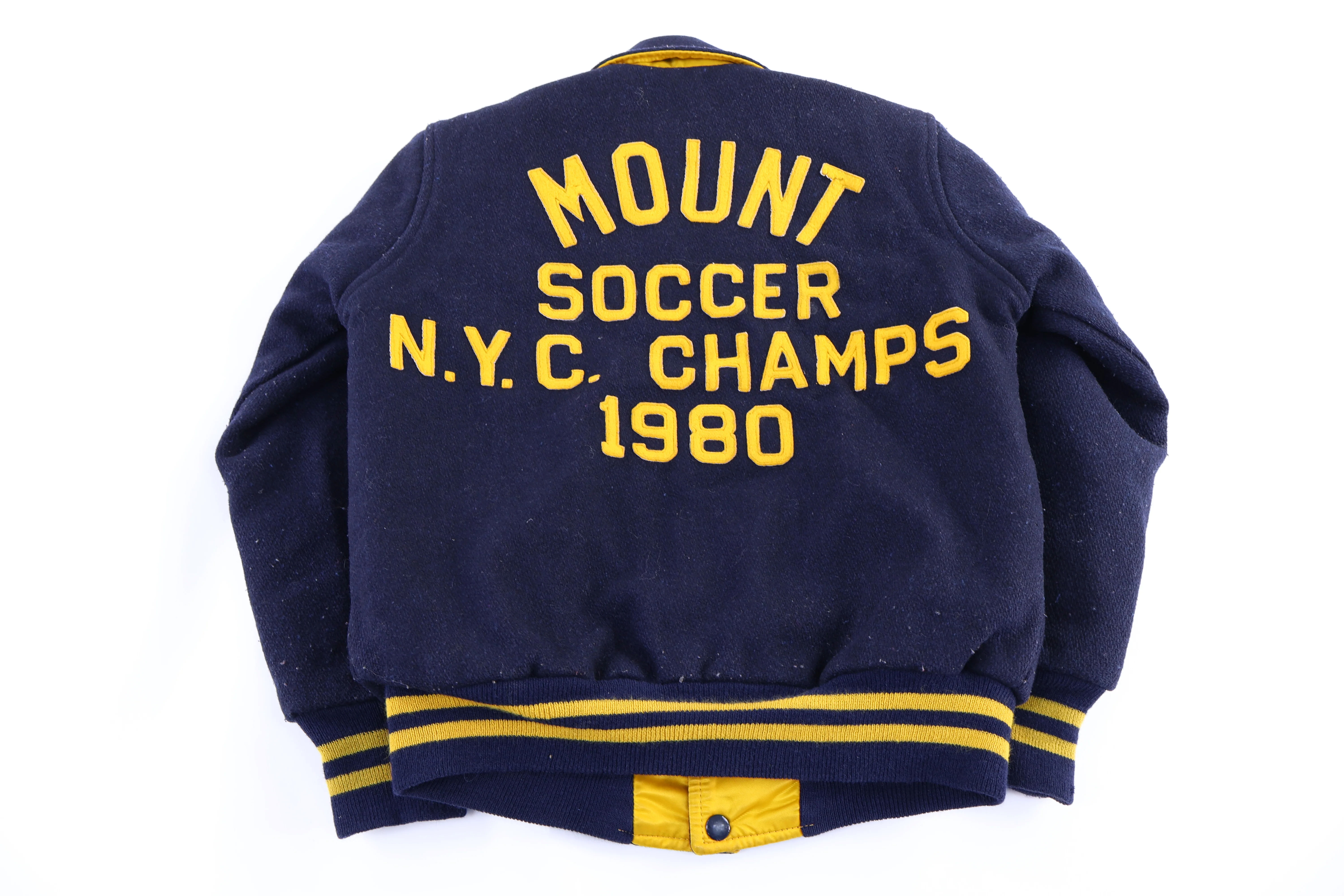 1980 Hewitt NYC Champs Mount Soccer Reversible Varsity Jacket - Image 2