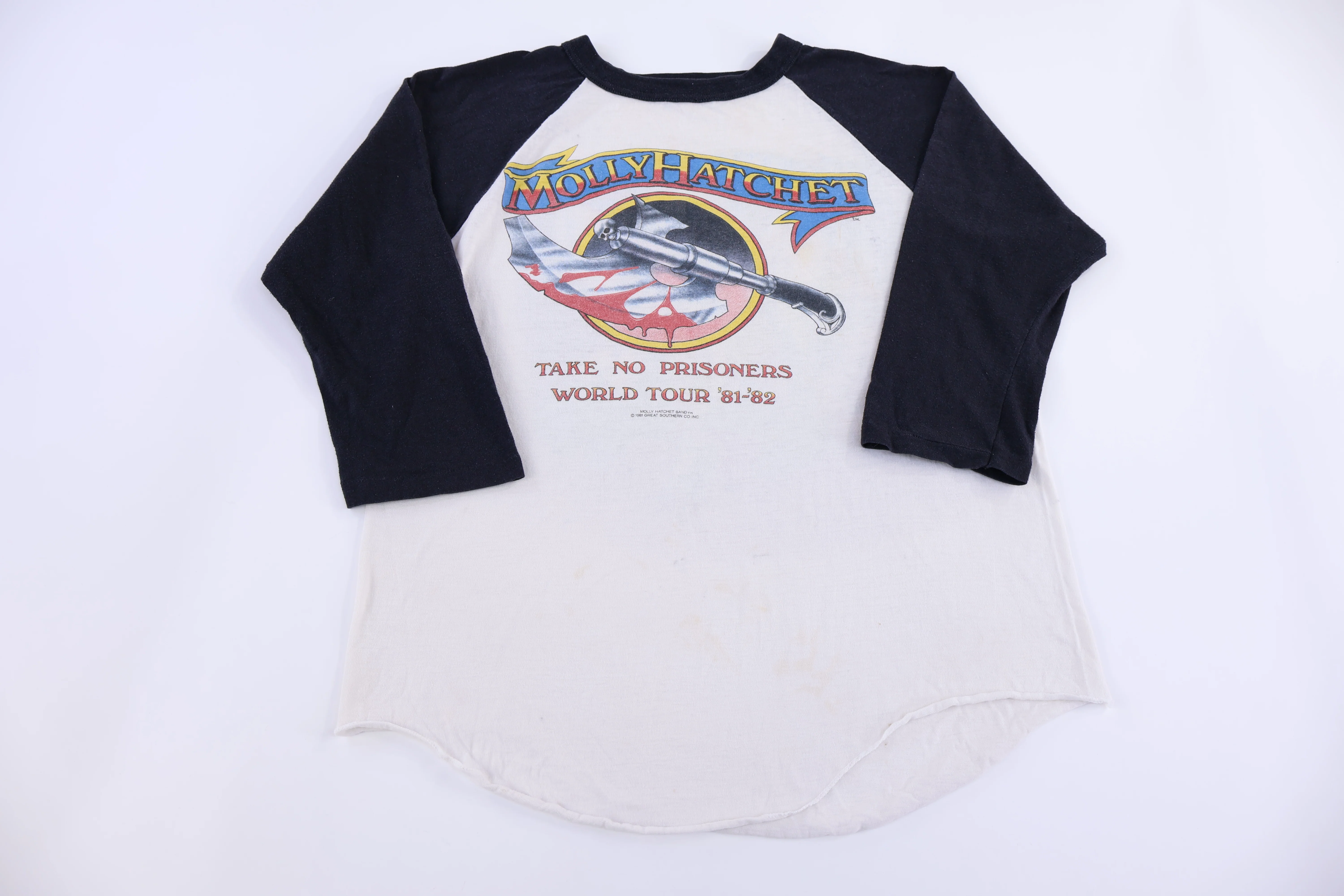 1981 Molly Hatchet World Tour Raglan T-shirt