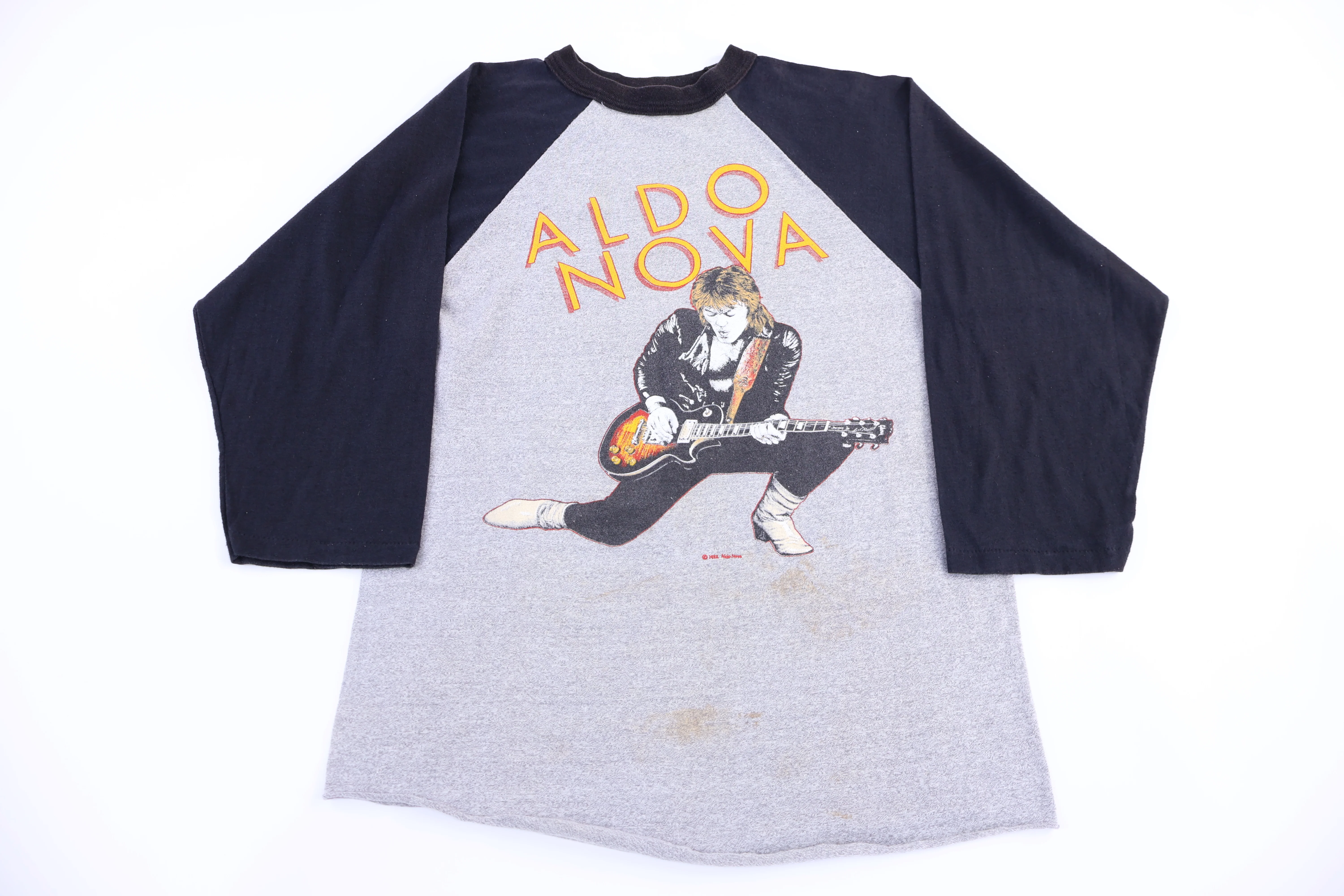 1982 Aldo Nova Raglan Tour T-shirt