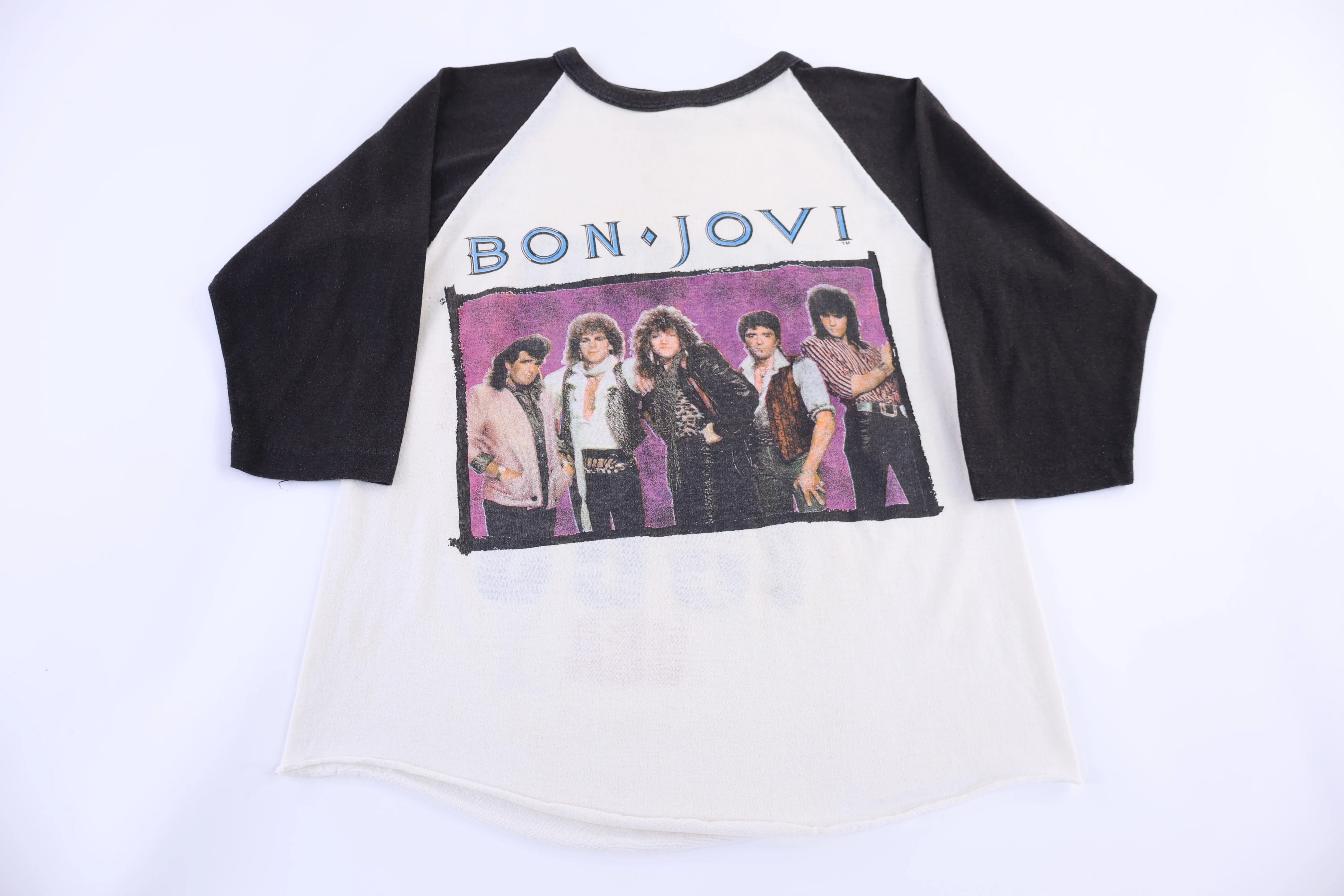 1985 Bon Jovi "7800° Fahrenheit" Raglan T-shirt