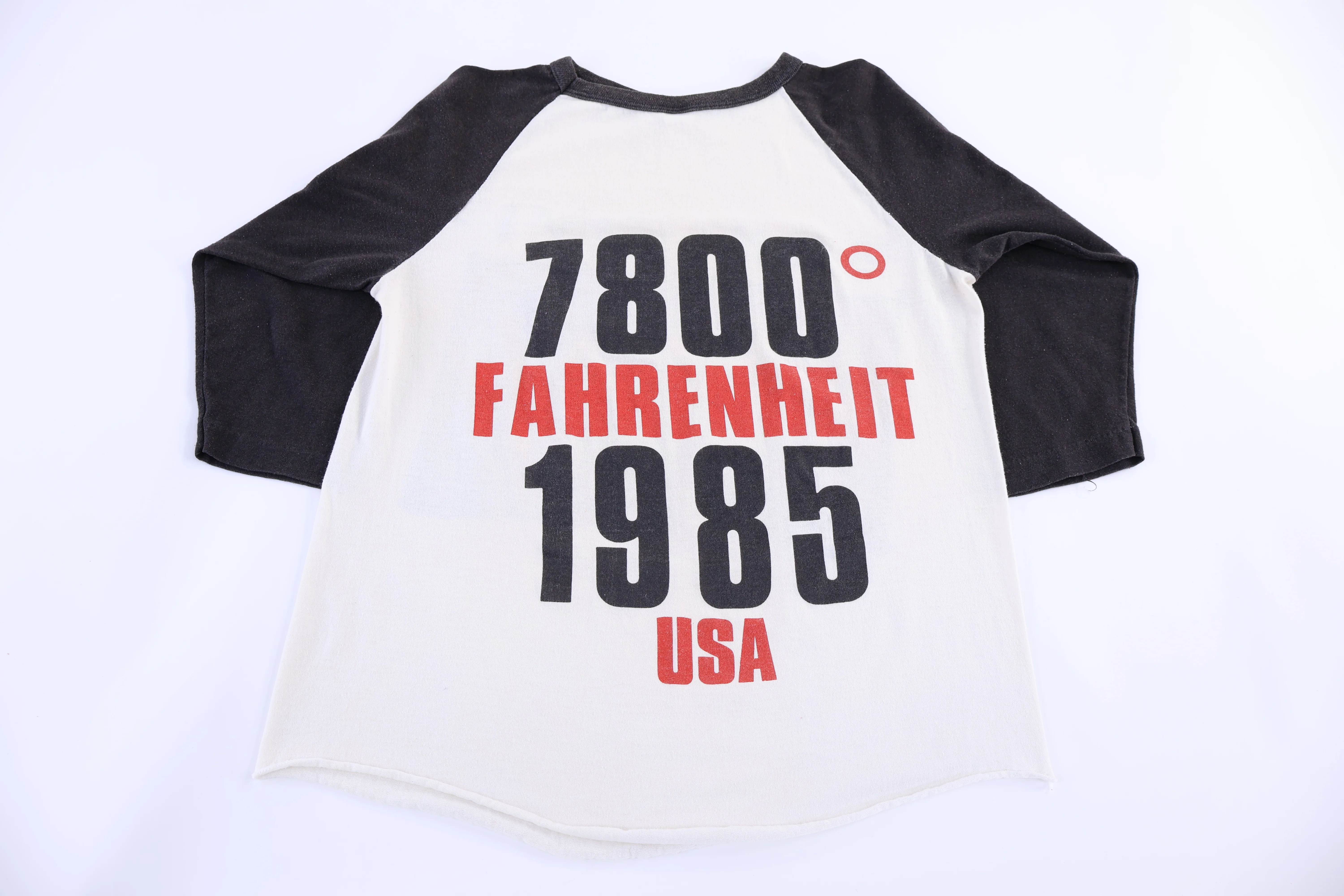 1985 Bon Jovi "7800° Fahrenheit" Raglan T-shirt - Image 2