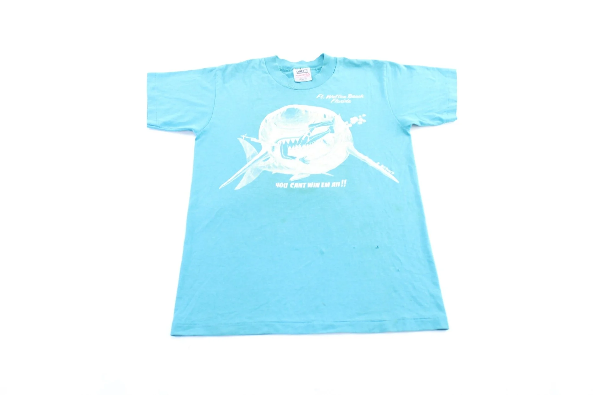 1986 Ft. Walton Beach, Florida Shark Graphic T-Shirt