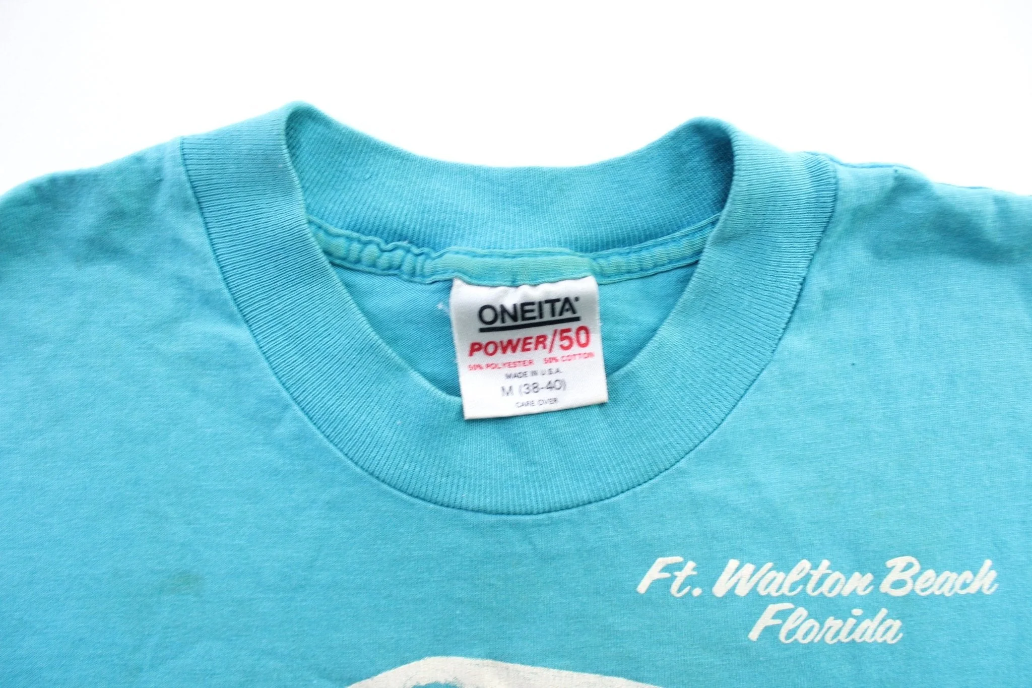 1986 Ft. Walton Beach, Florida Shark Graphic T-Shirt - Image 4