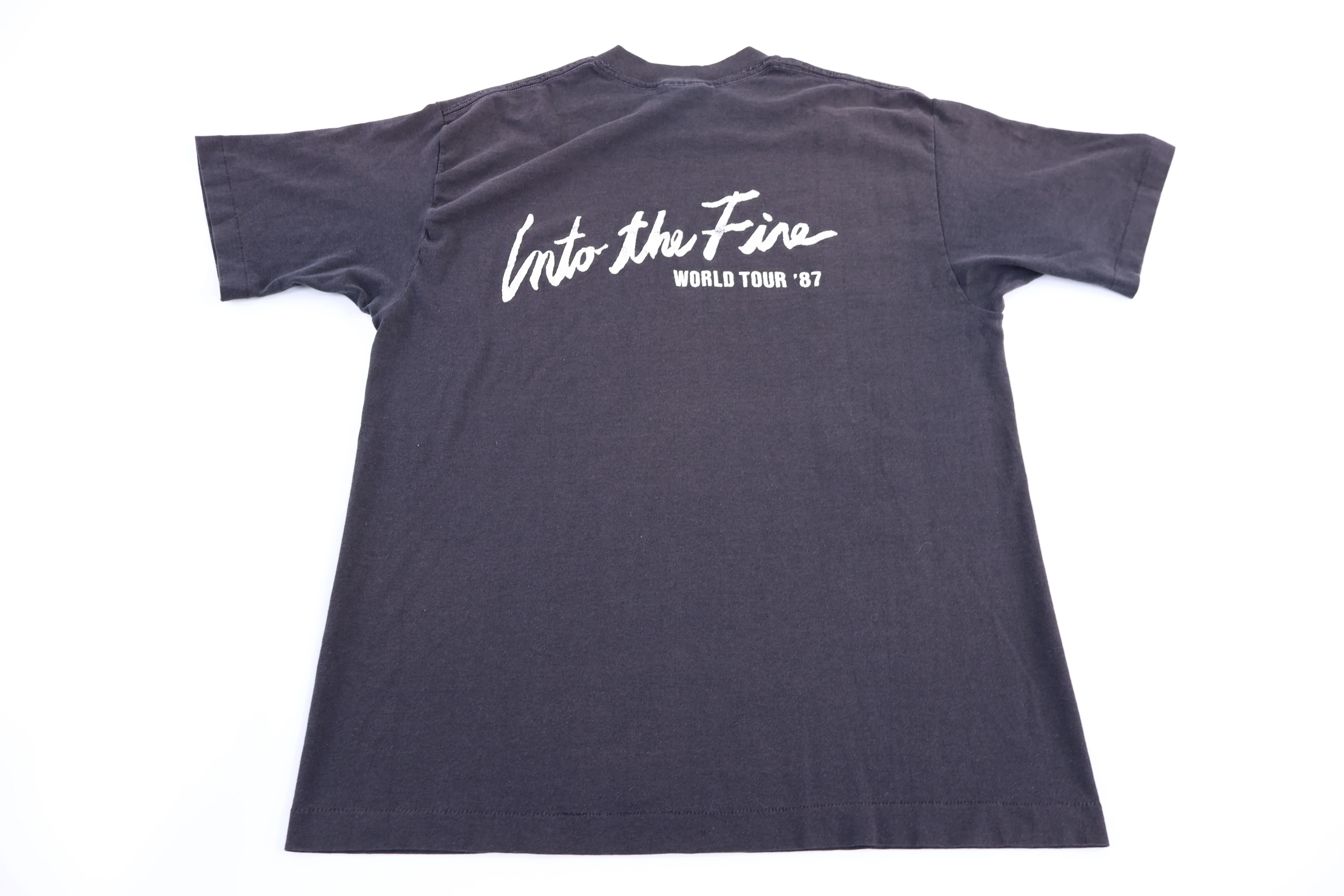 1987 Bryan Adams Into The fire T-shirt - Image 2