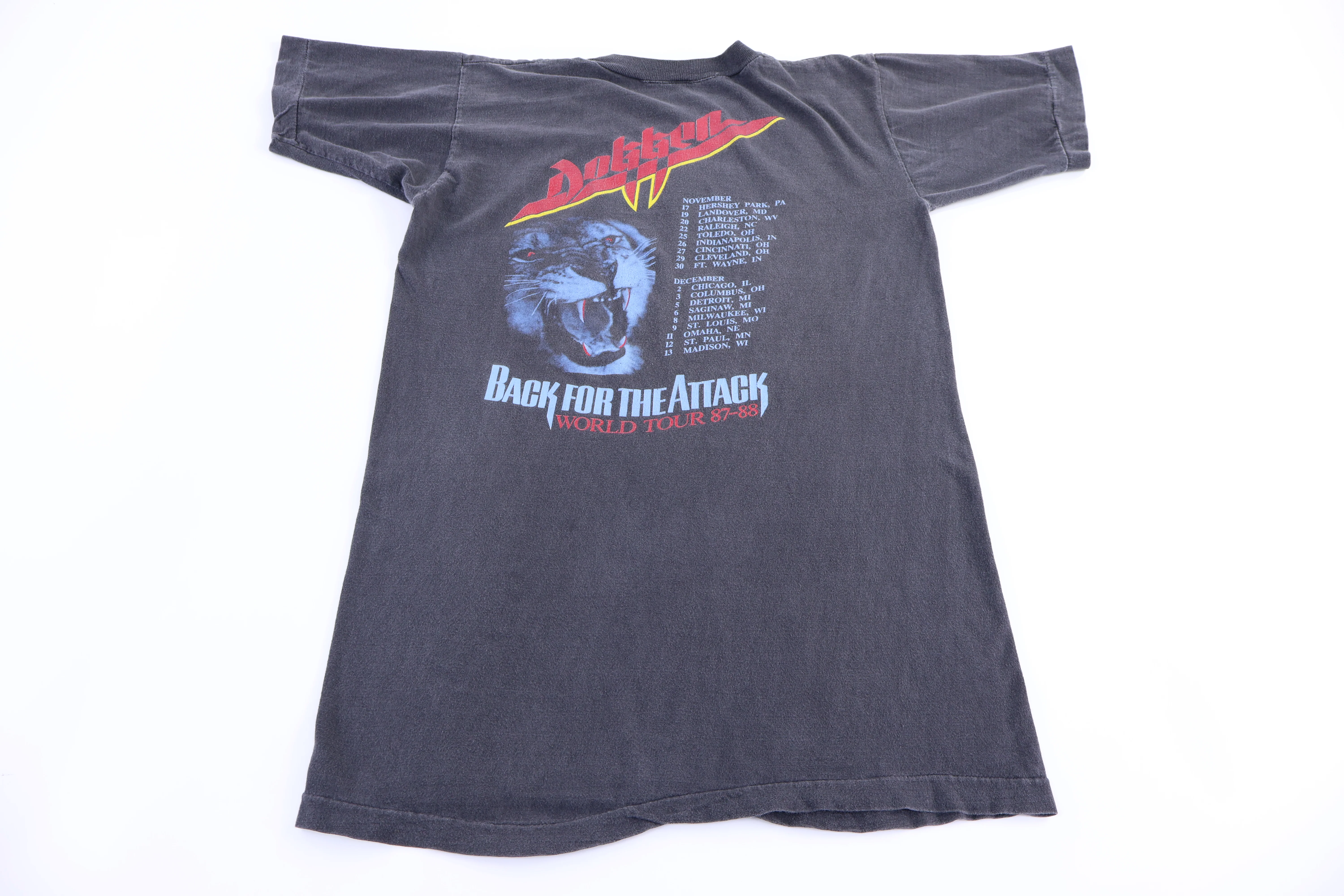 1987 Dokken Back For The Attack T-shirt - Image 2