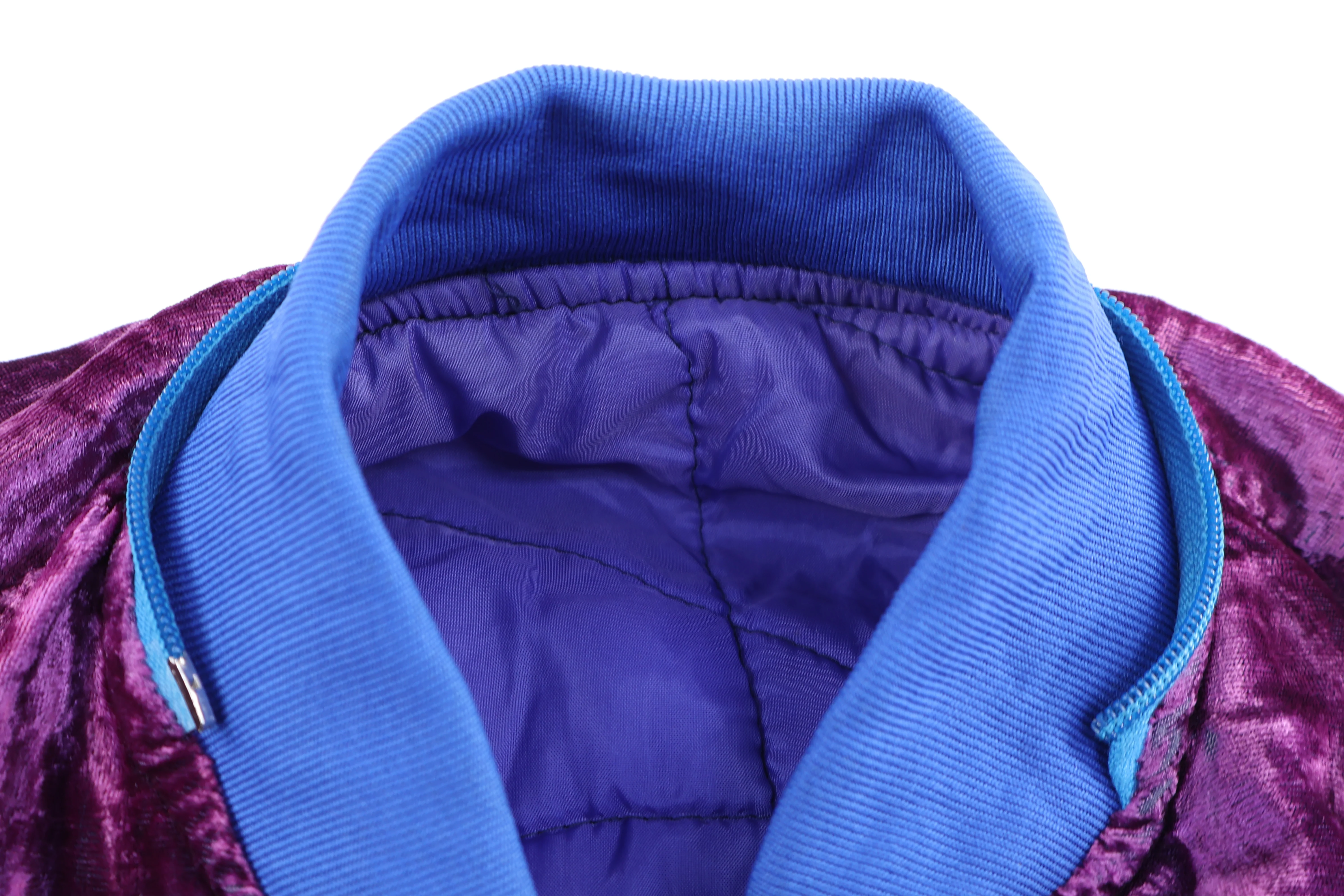 1988/89 Korea Souvenir Velvet Bomber Jacket - Image 3