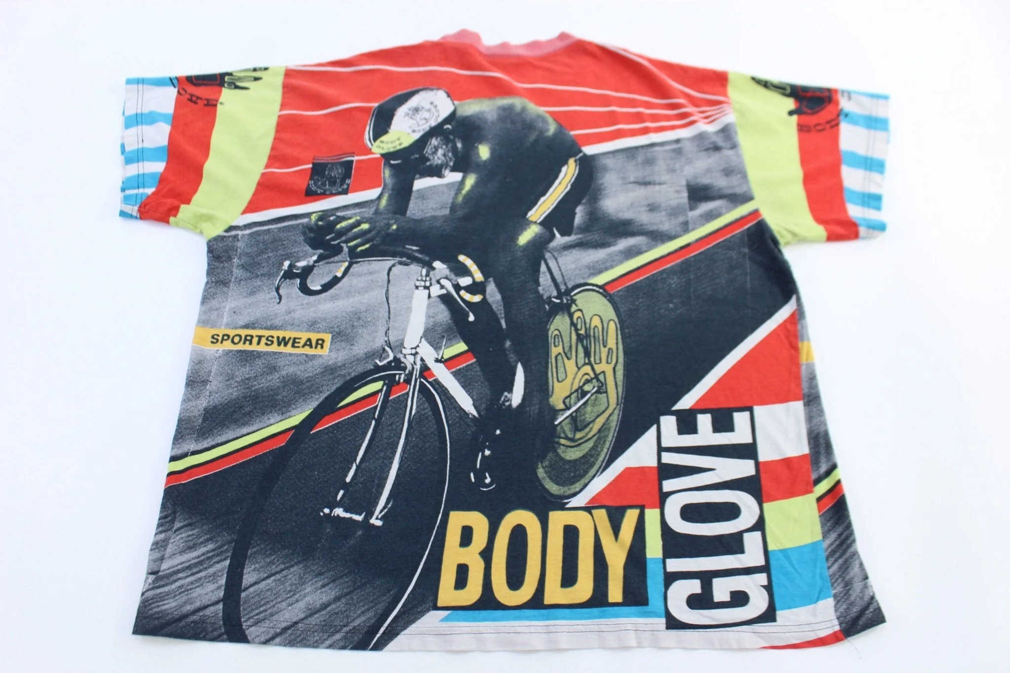 1988 Body Glove Cycling All Over Graphic T-shirt - Image 2
