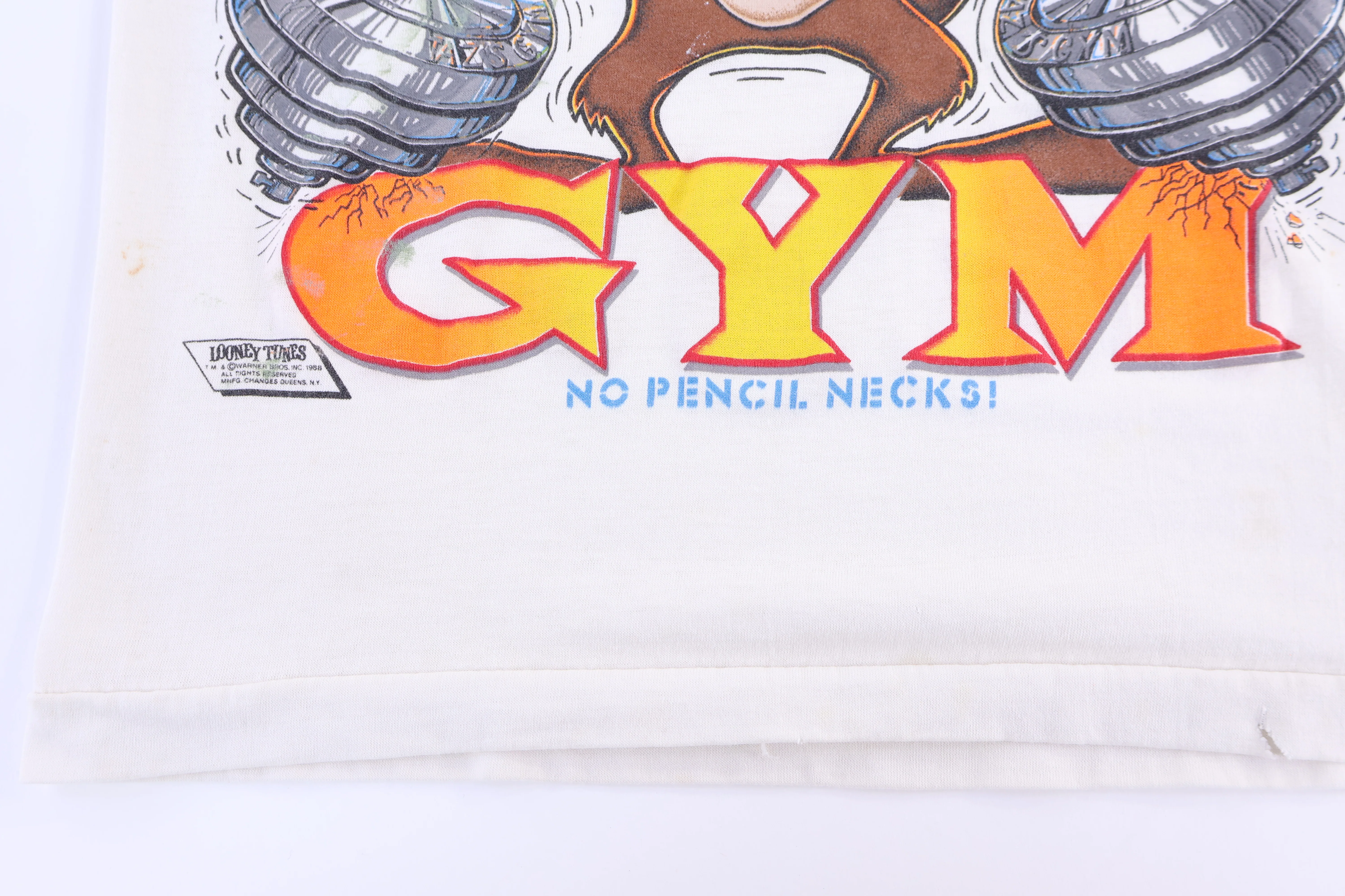 1988 Looney Tunes Taz's Gym T-shirt - Image 3
