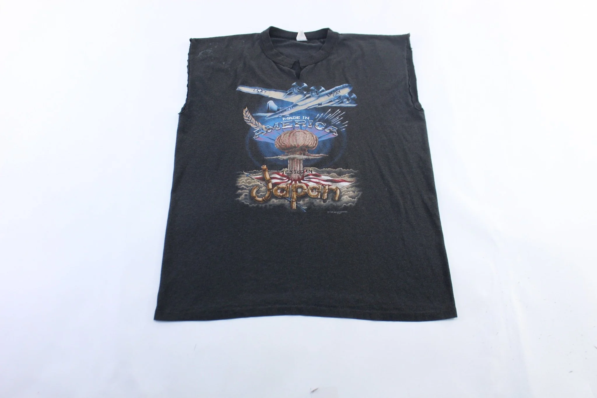 1989 Enola Gay Bomber Plane Graphic Tank Top