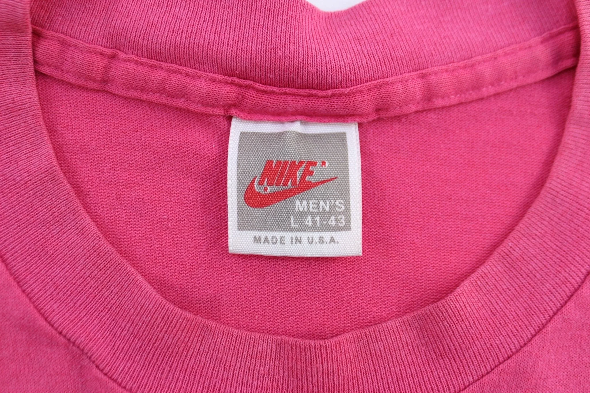 1989 Nike Just Do It Nashville, Tennessee Pink Tank Top - Image 4