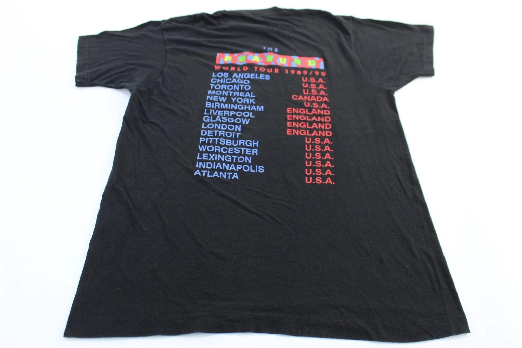 1989 Paul McCartney World Tour T-Shirt - Image 2