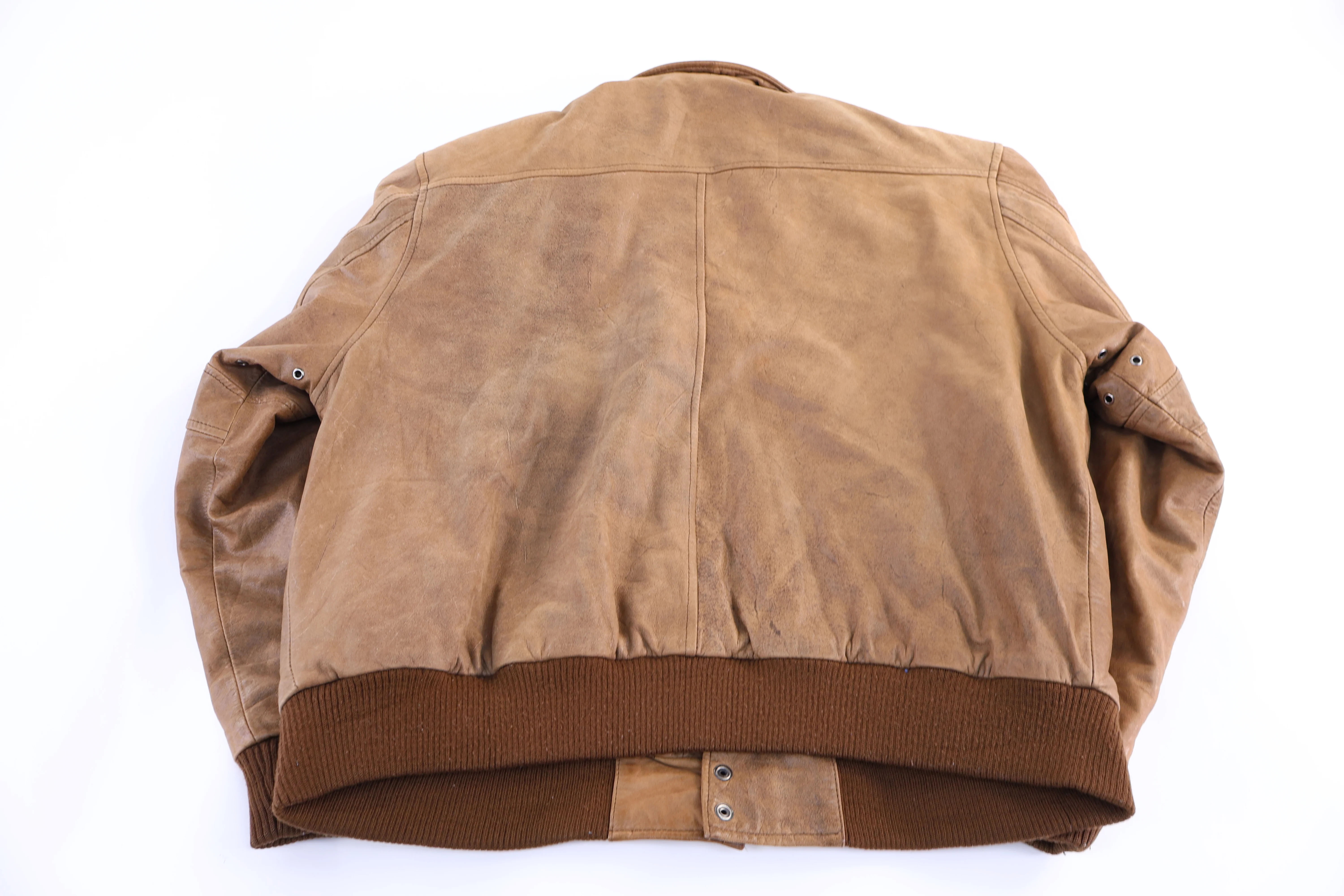 1990 Amron Leather Bomber Jacket - Image 2
