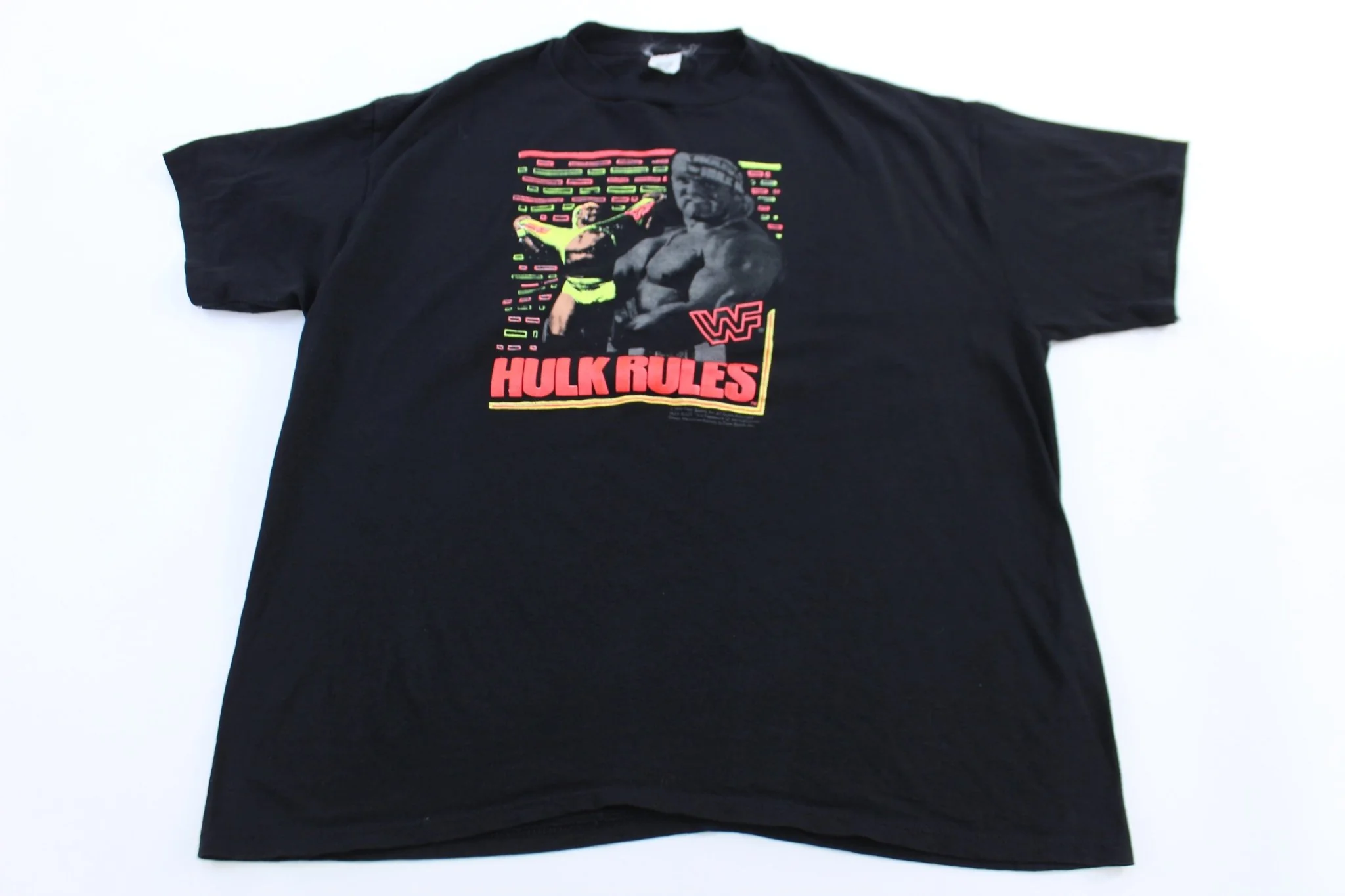 1990 WWF Hulk Hogan Hulk Rules T-shirt