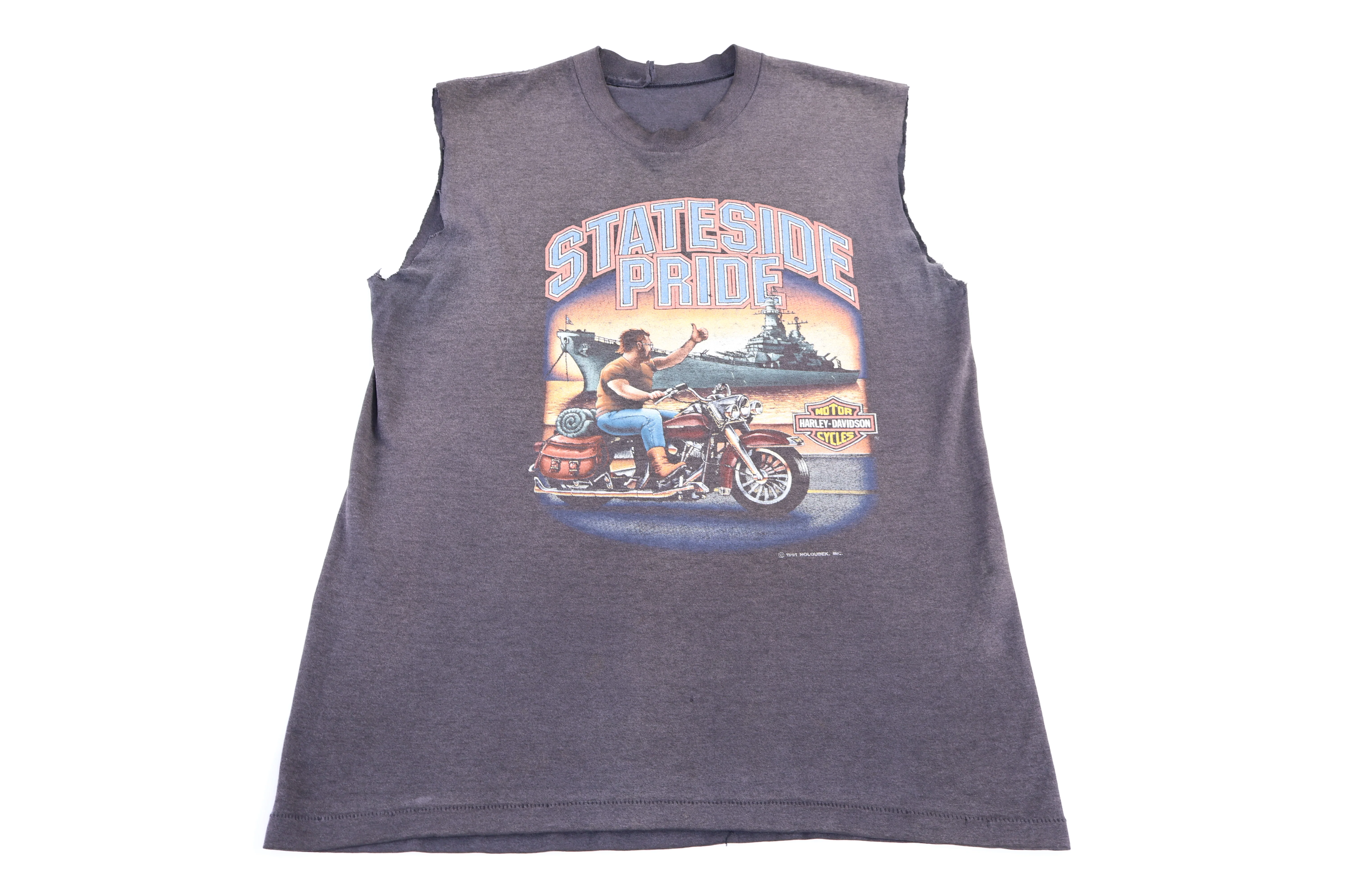 1991 Harley Davidson Motorcycles Stateside Pride Tank Top