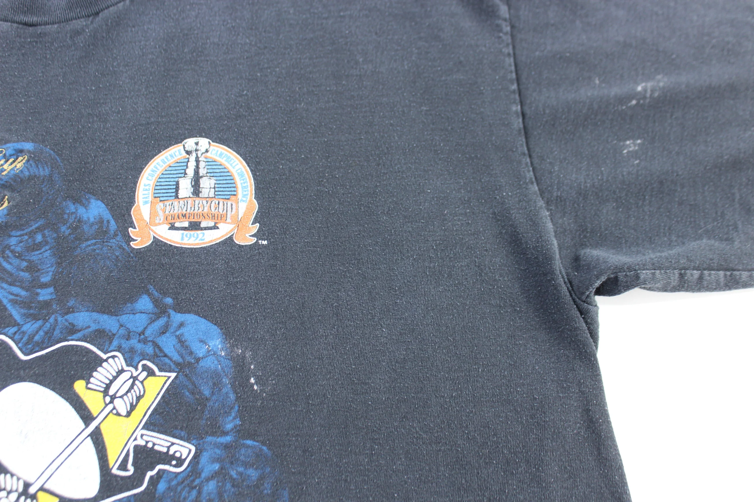 1992 Pittsburgh Penguins Stanley Cup Champions T-shirt - Image 3