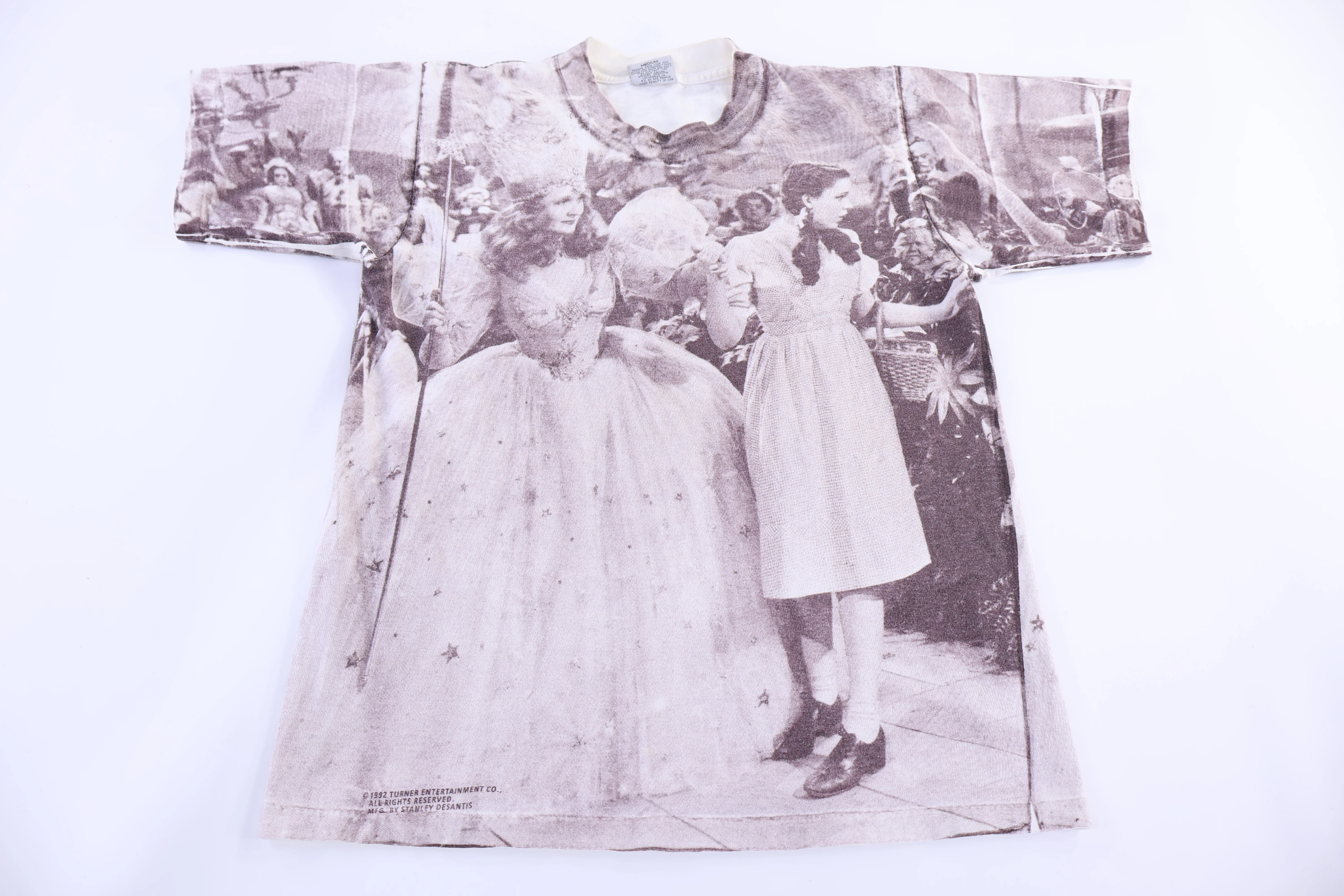 1992 Stanley Desantis Wizard of Oz All Over Graphic T-shirt