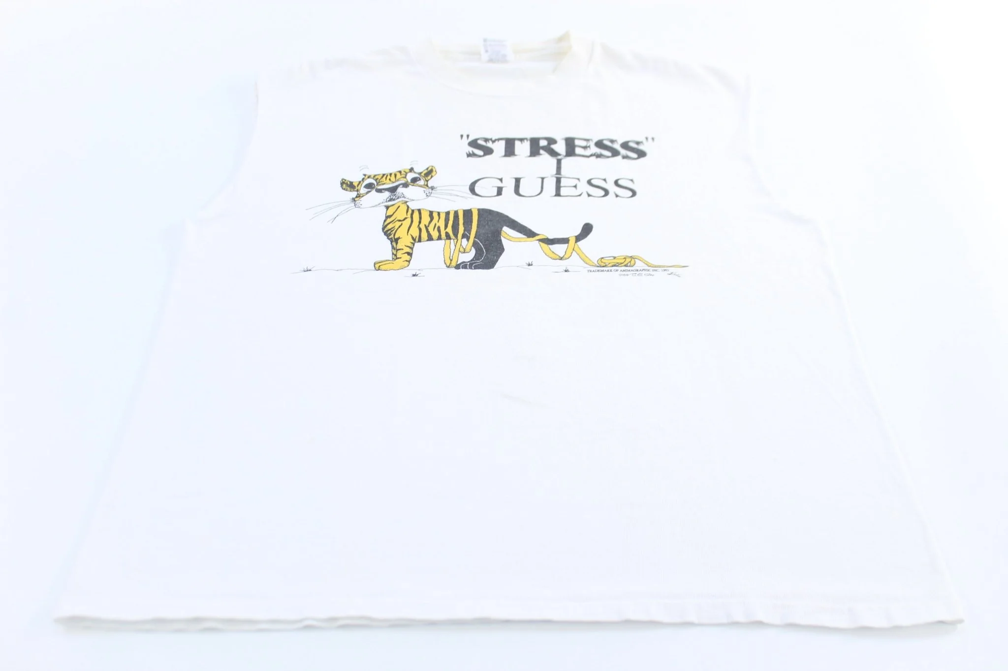 1992 Stress I Guess Animagraphic Tank Top