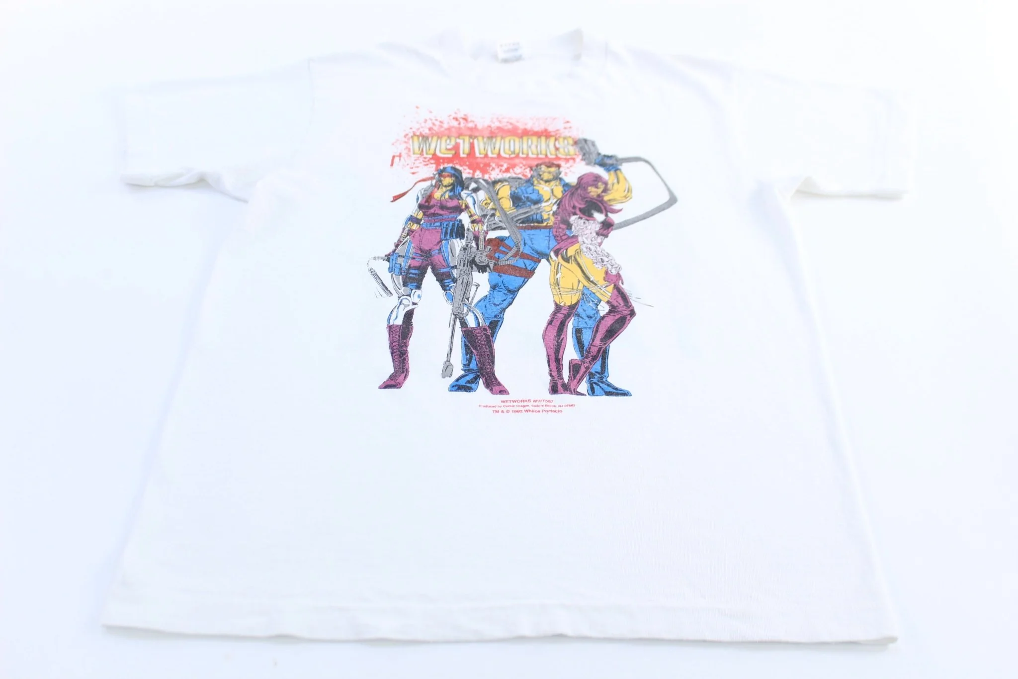 1992 Wetworks Comic Graphic T-Shirt