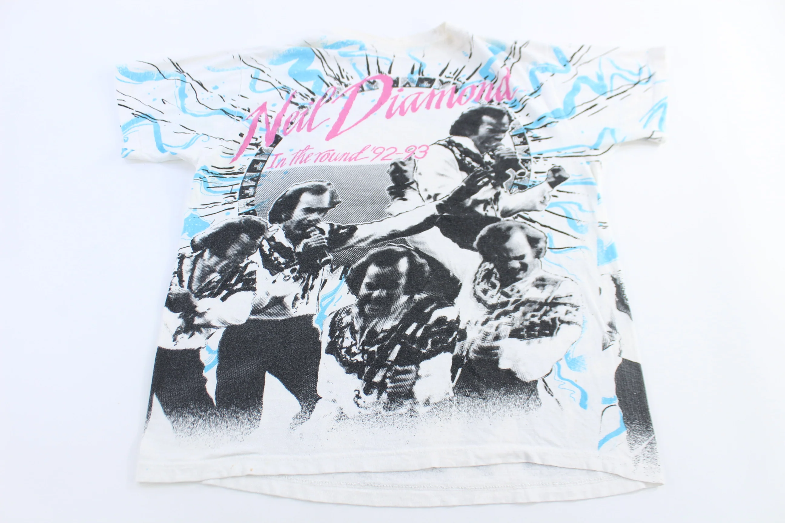 1993 Neil Diamonds In The Round Tour All Over Graphic T-shirt