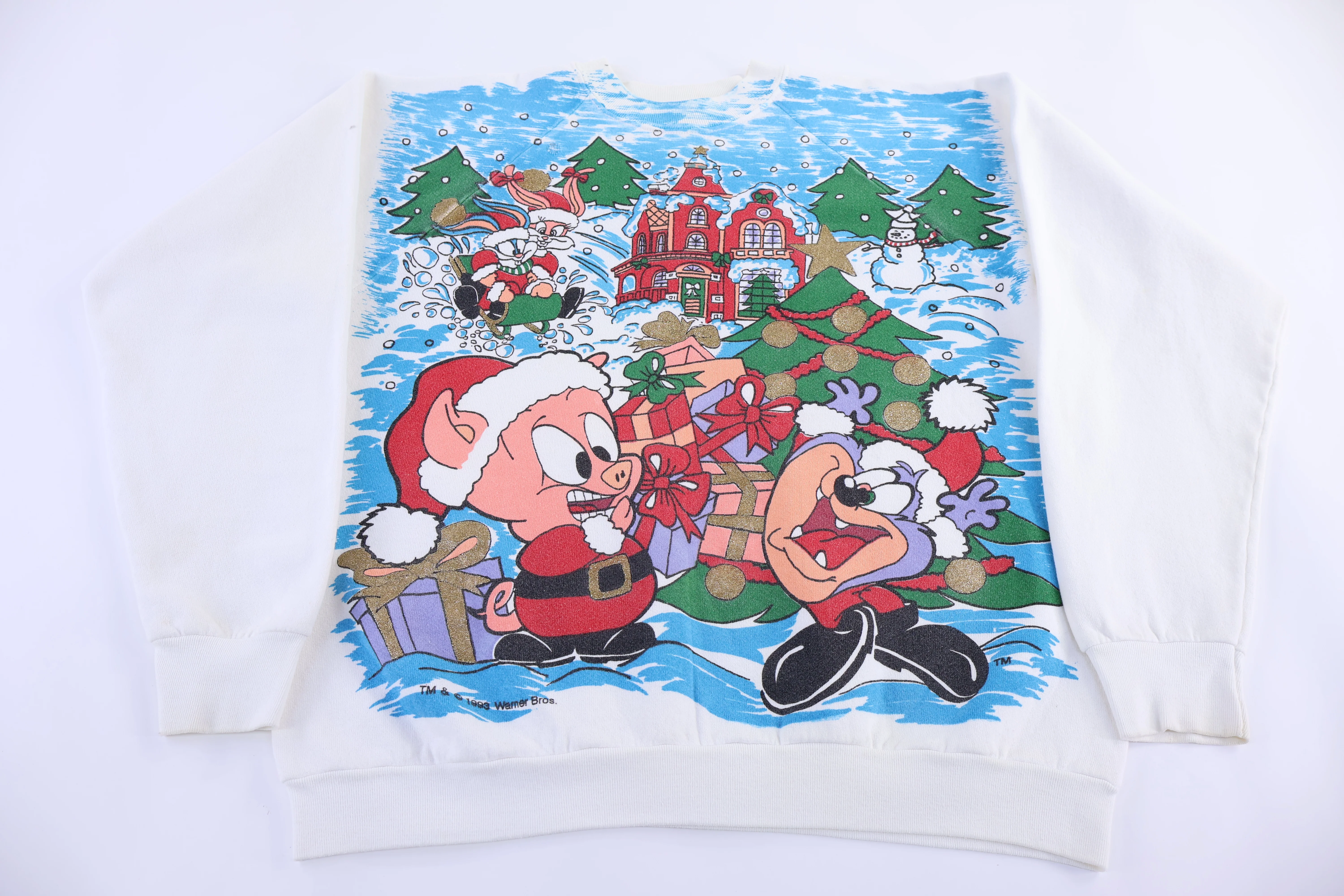 1993 Tiny Toons Christmas Graphic Sweatshirt