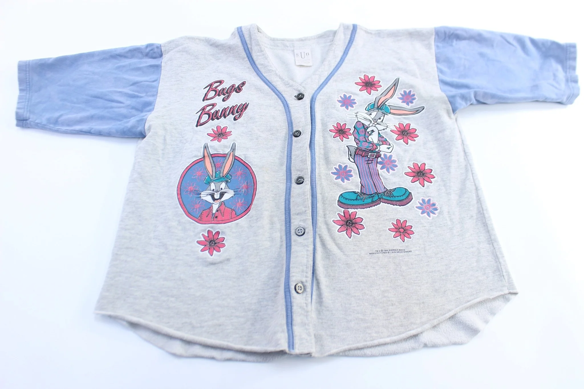 1994 Bugs Bunny Graphic Baseball Jersey