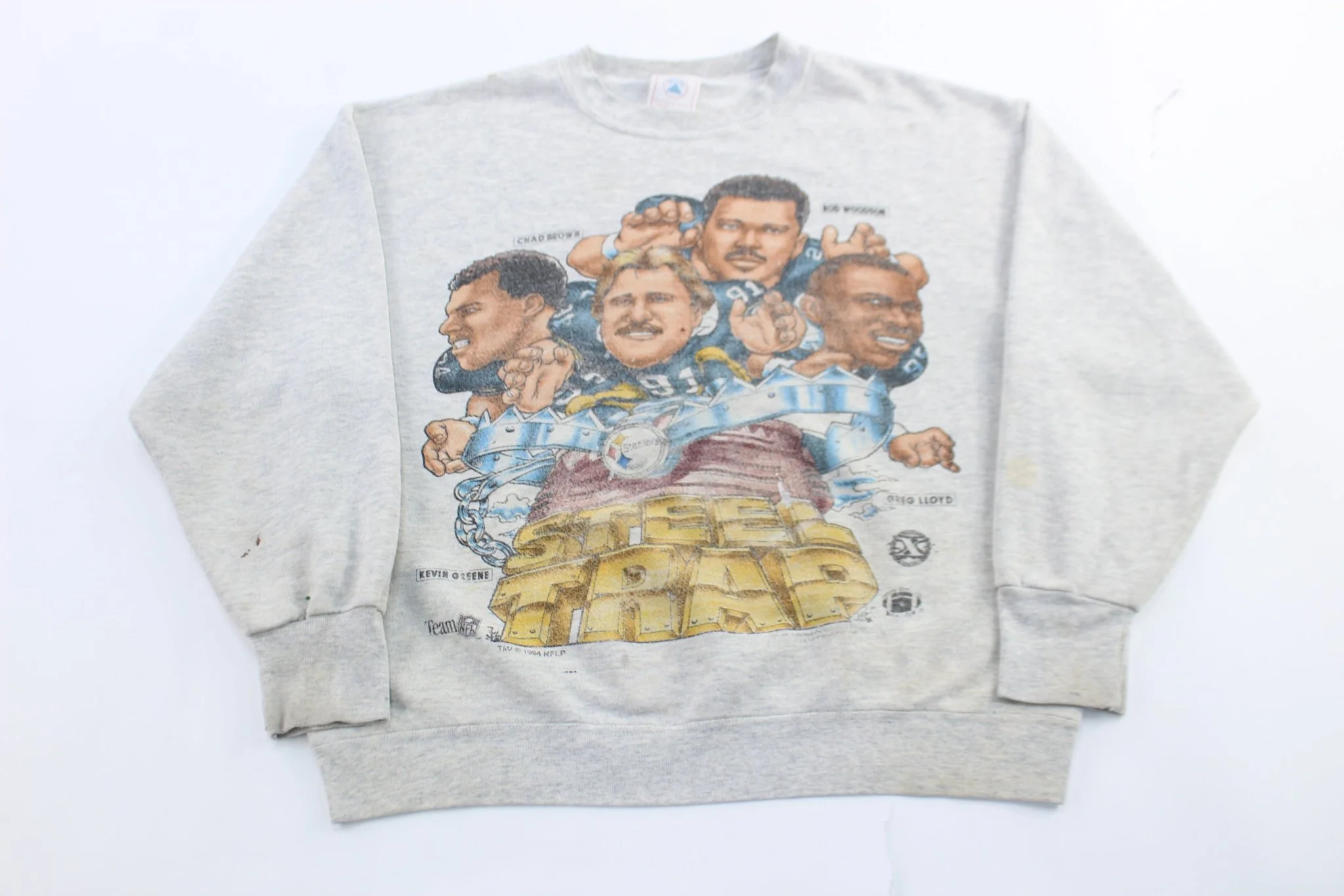 1994 Pittsburgh Steelers Football Caricature Graphic Sweatshirt