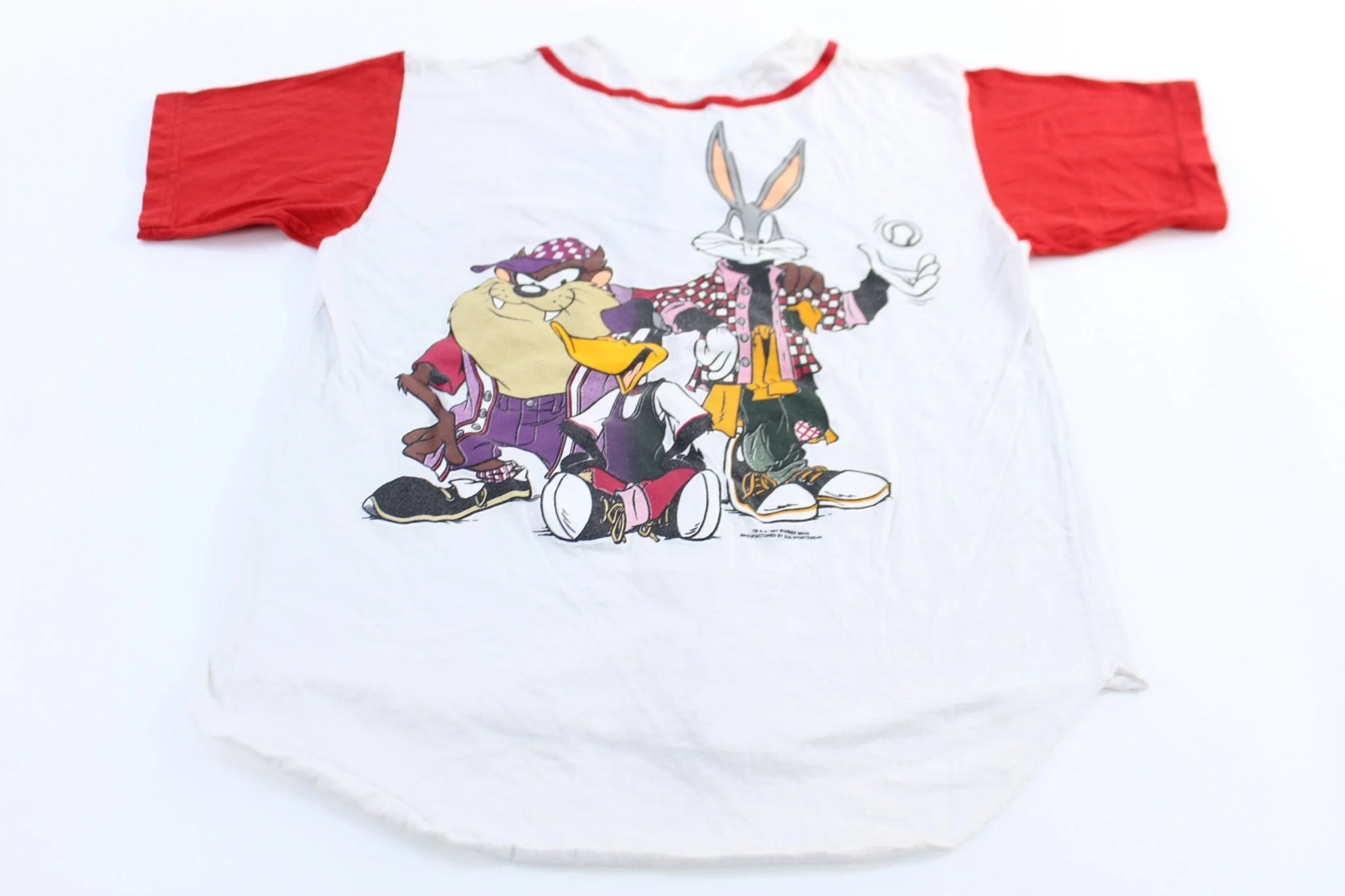 1994 Warner Bros Looney Tunes Graphic Baseball Jersey - Image 2