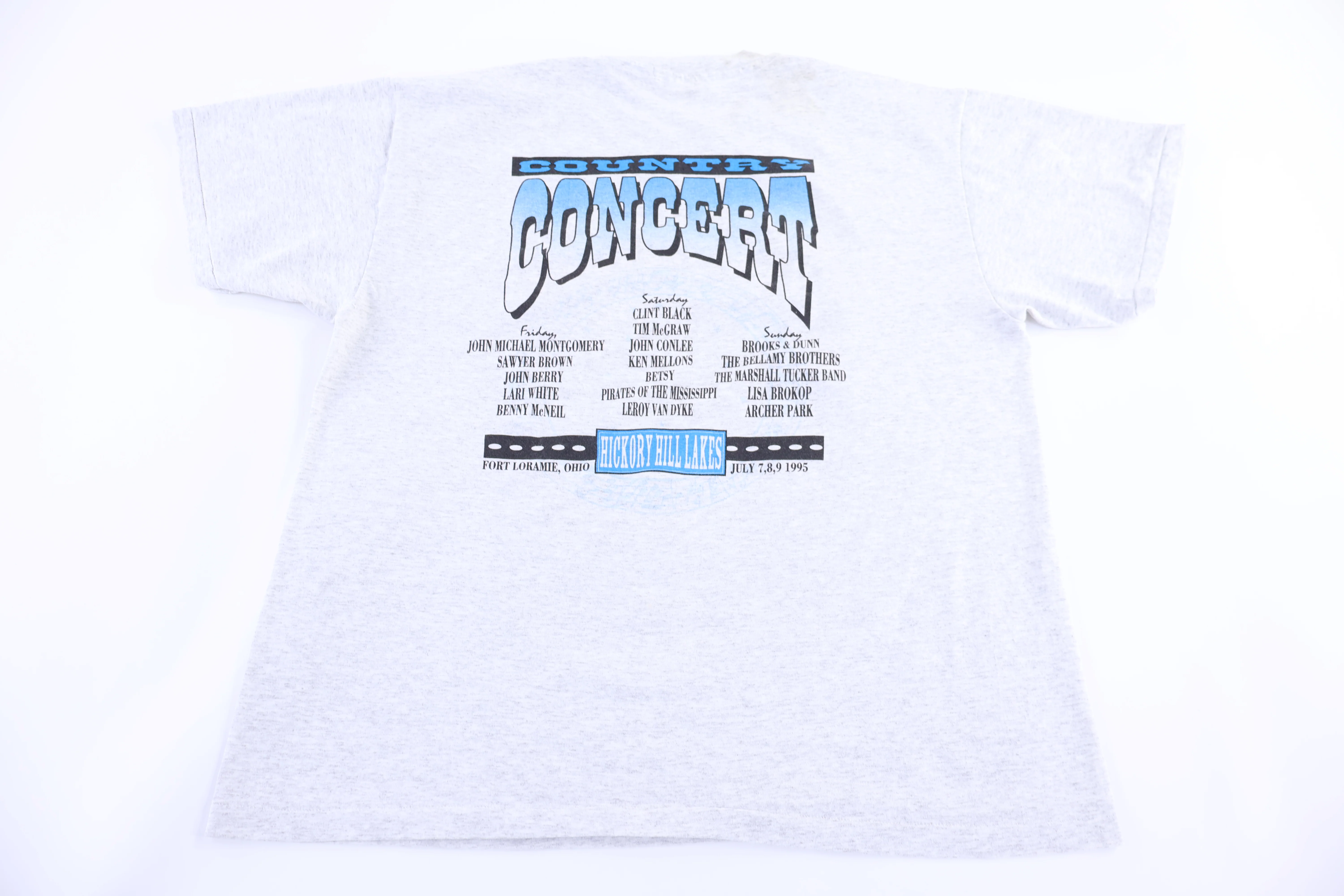 1995 Country Concert Hickory Hilllakes T-shirt - Image 2