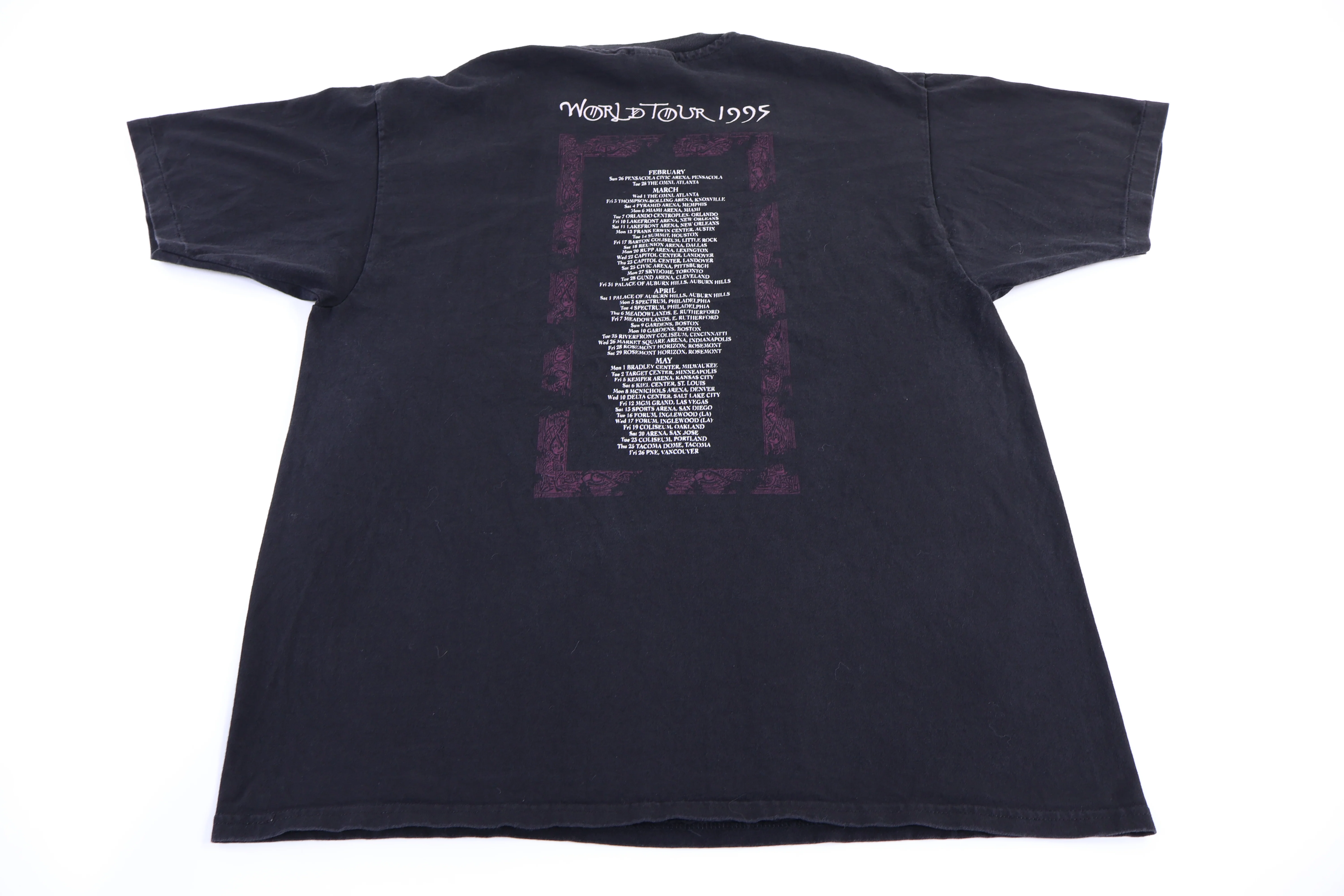 1995 Jimmy Page and Robert Plant No Quarter T-shirt - Image 2