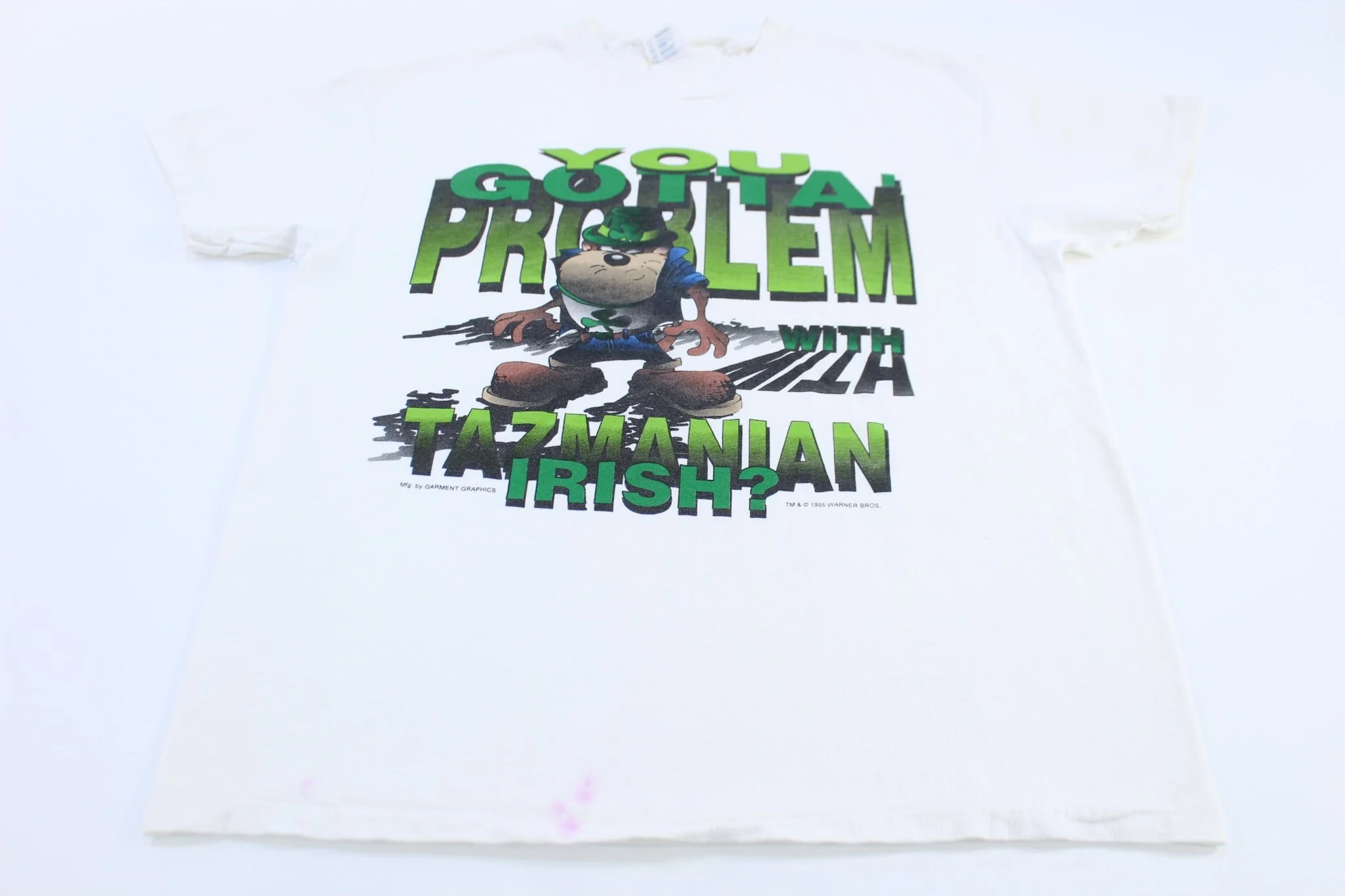 1995 Tazmanian Devil Irish Graphic T-shirt