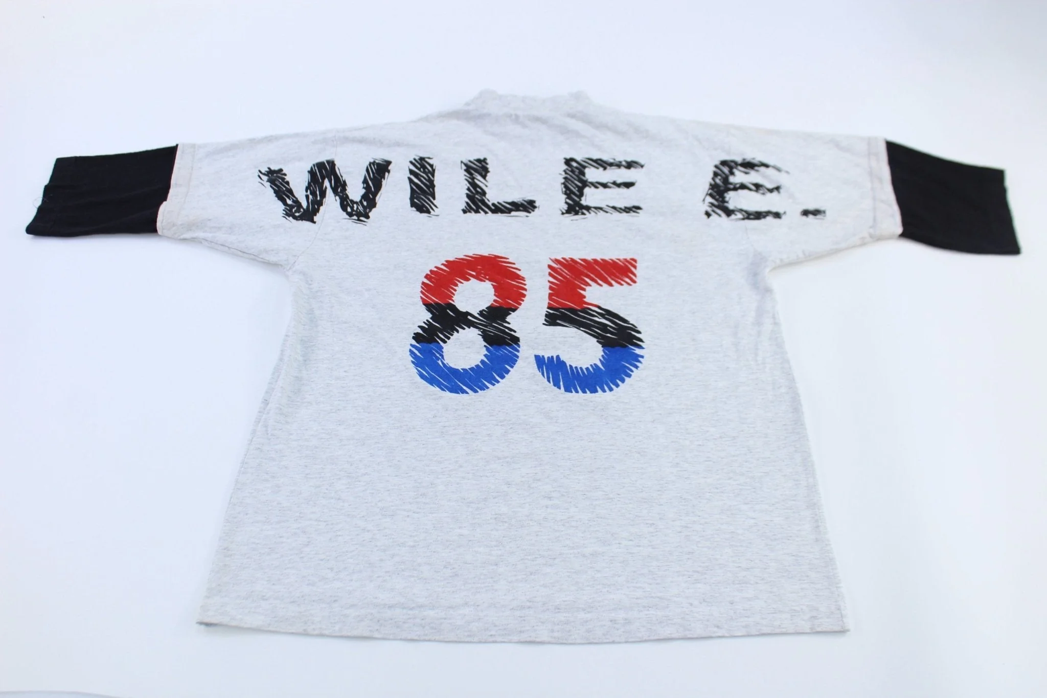 1995 Warner Bros Wile E. Coyote Headshot Hockey T-Shirt - Image 2