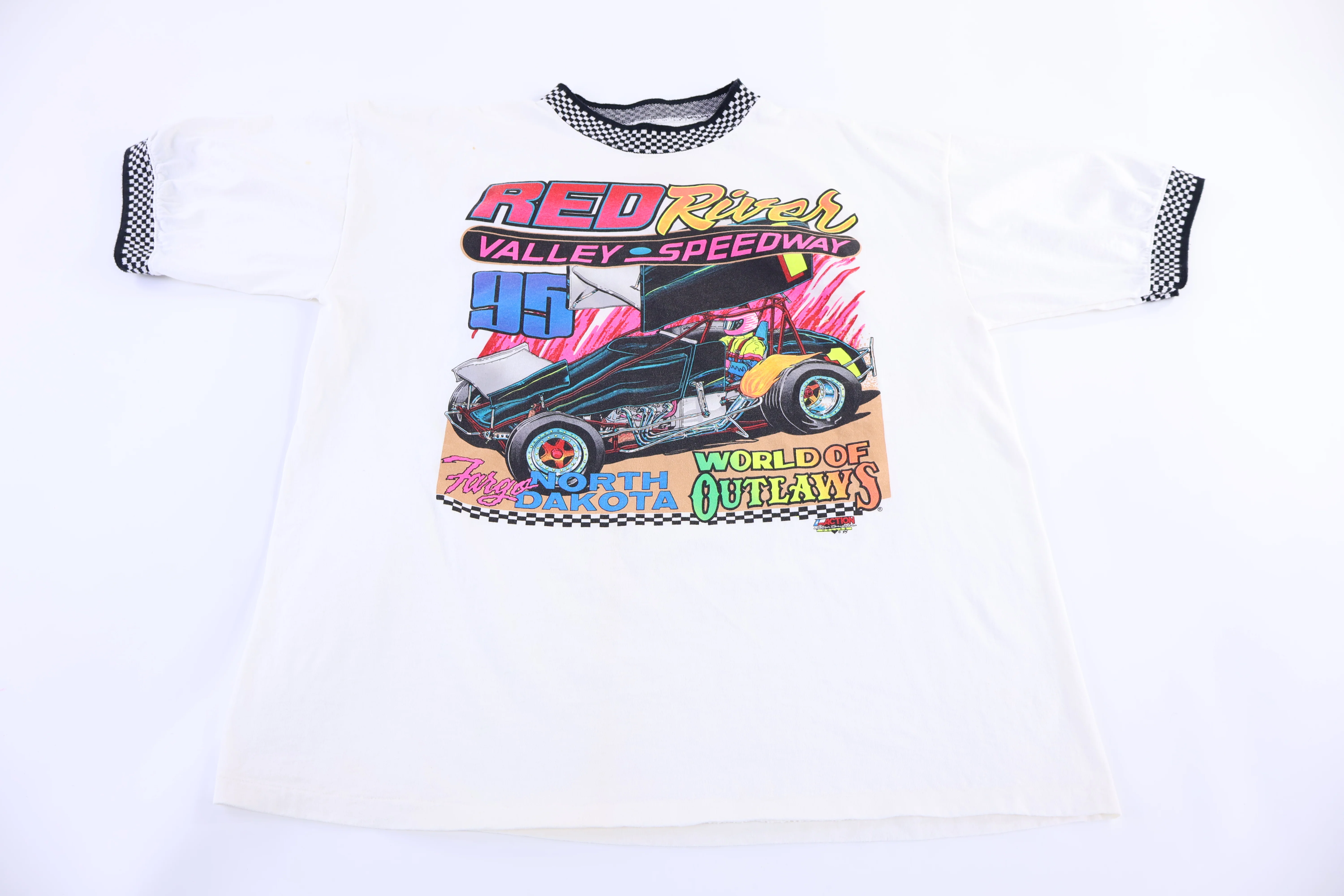1995 World Of Outlaws Racing Graphic T-shirt