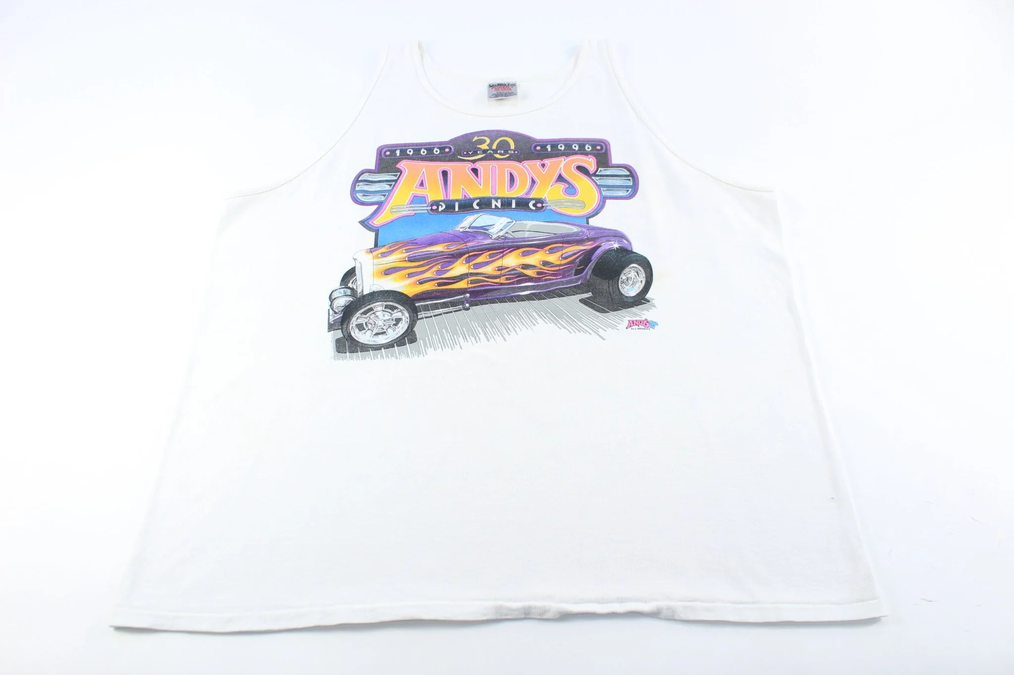 1996 Andy's Picnic Hot Rod Racing Tank Top