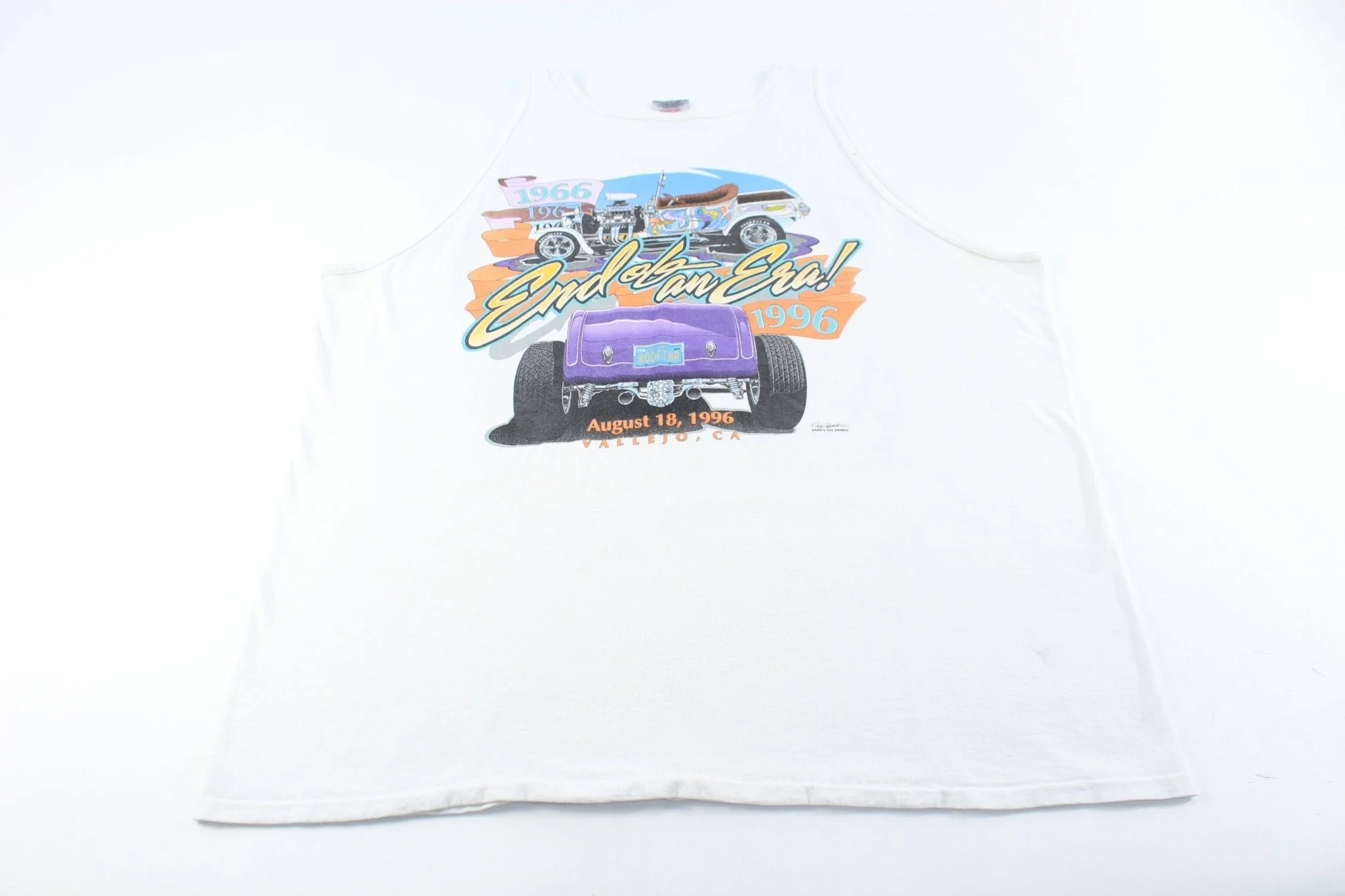 1996 Andy's Picnic Hot Rod Racing Tank Top - Image 2
