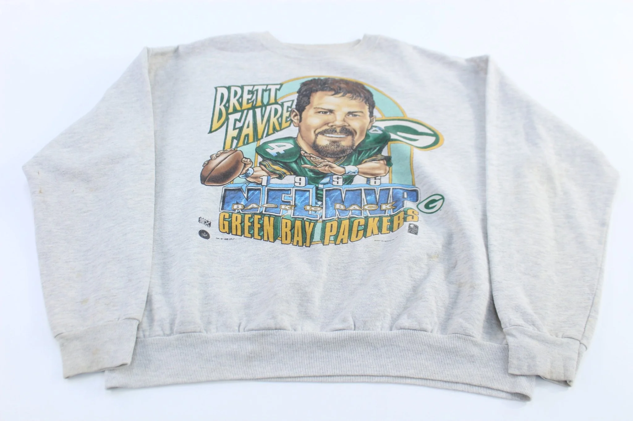 1996 Brett Favre Green Bay Packers Football Sweatshirt