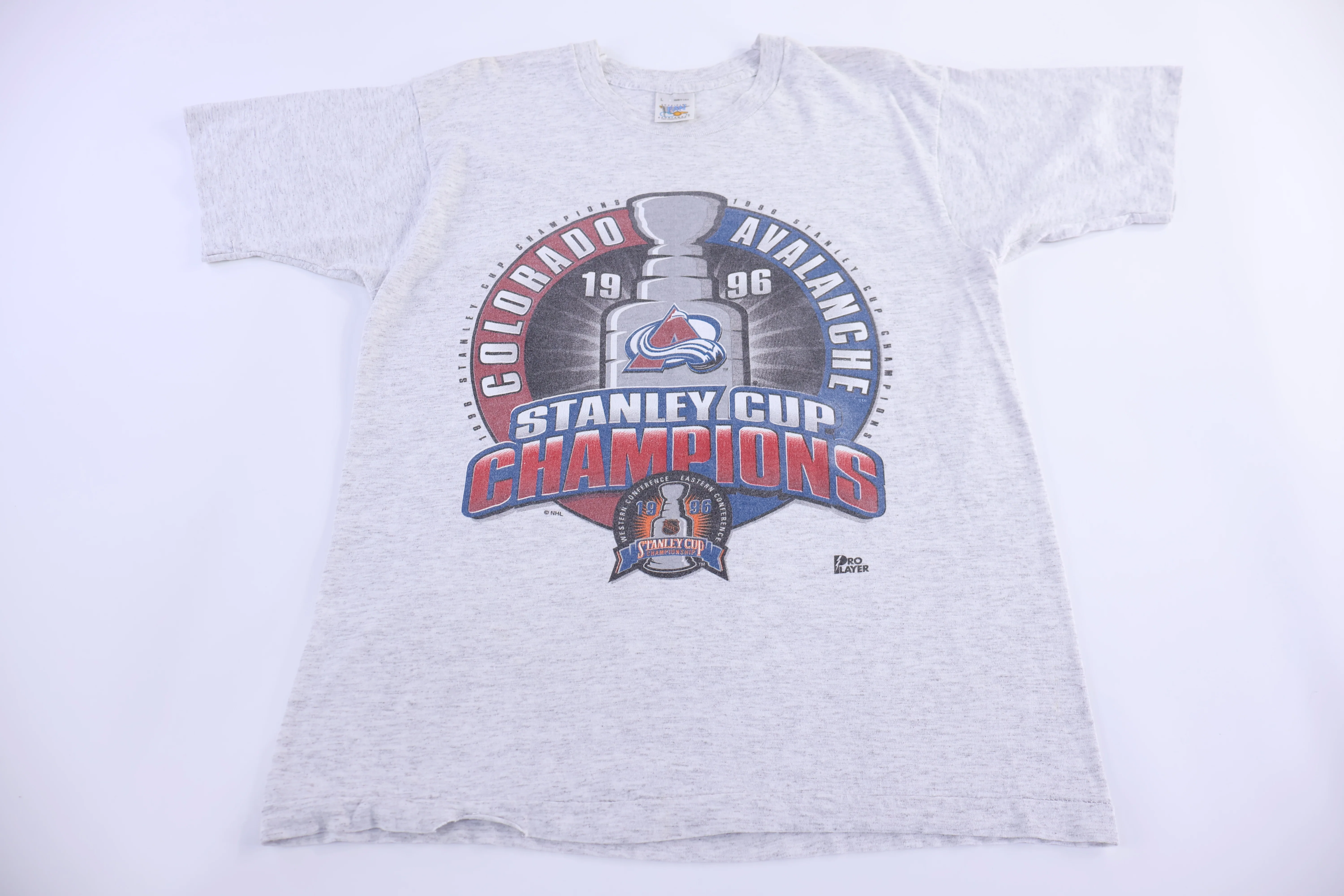 1996 Colorado Avalanche Hockey Champions T-shirt