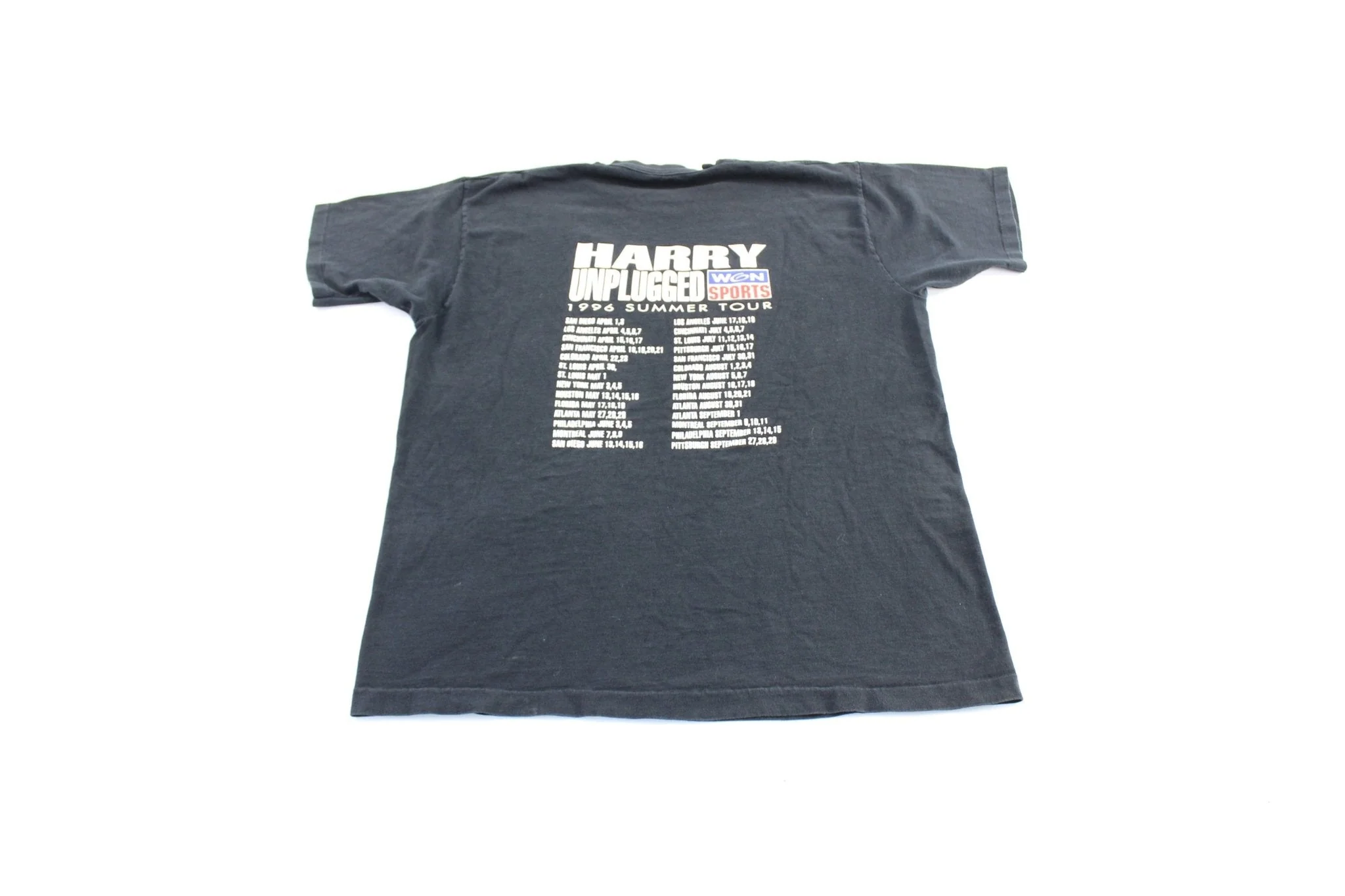 1996 Harry Caray Unplugged Summer Tour T-Shirt - Image 2