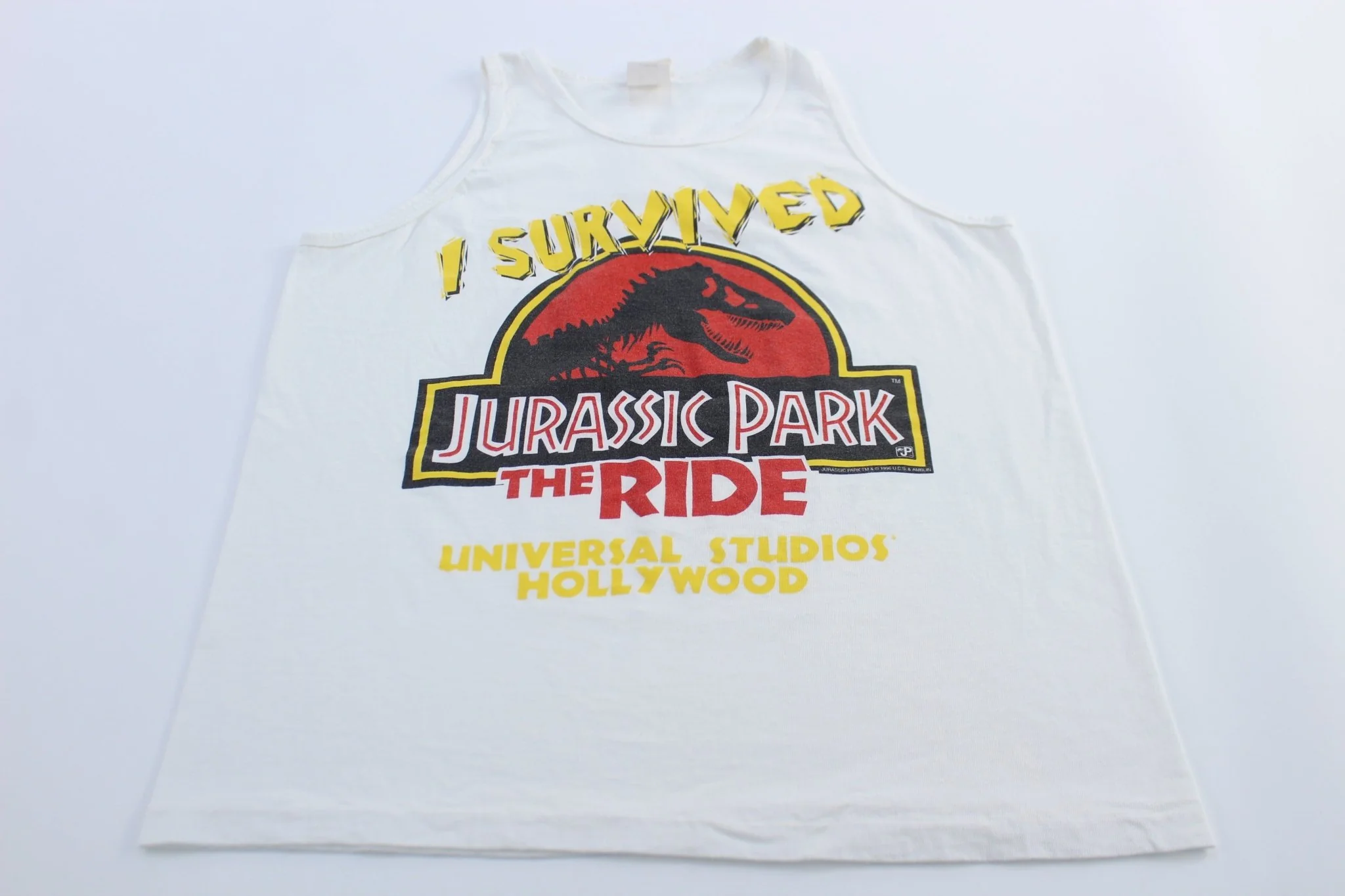1996 Jurassic Park Universal Studios Hollywood Tank Top