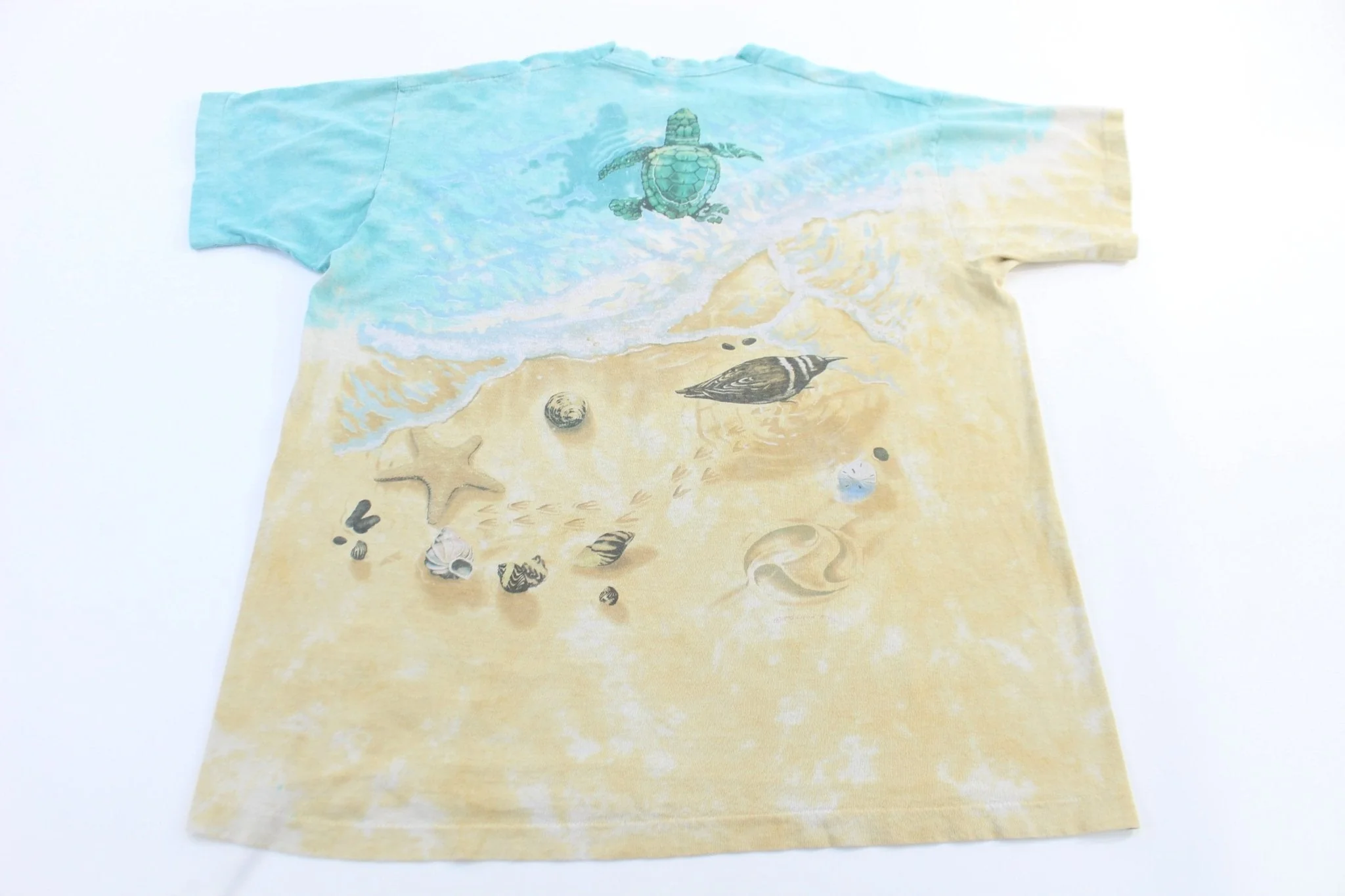 1996 Liquid Blue Turtles All Over Graphic T-shirt - Image 2