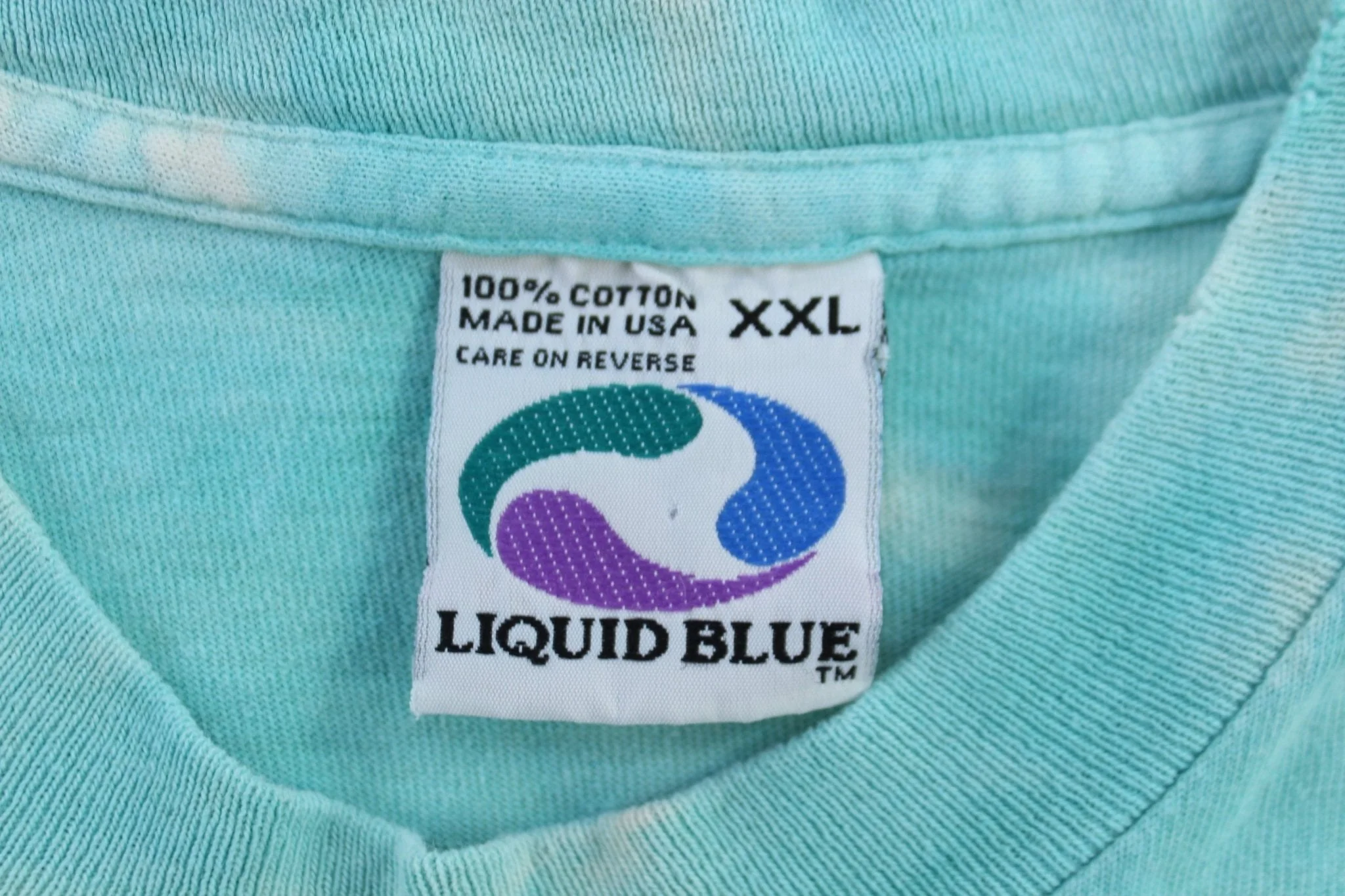 1996 Liquid Blue Turtles All Over Graphic T-shirt - Image 3