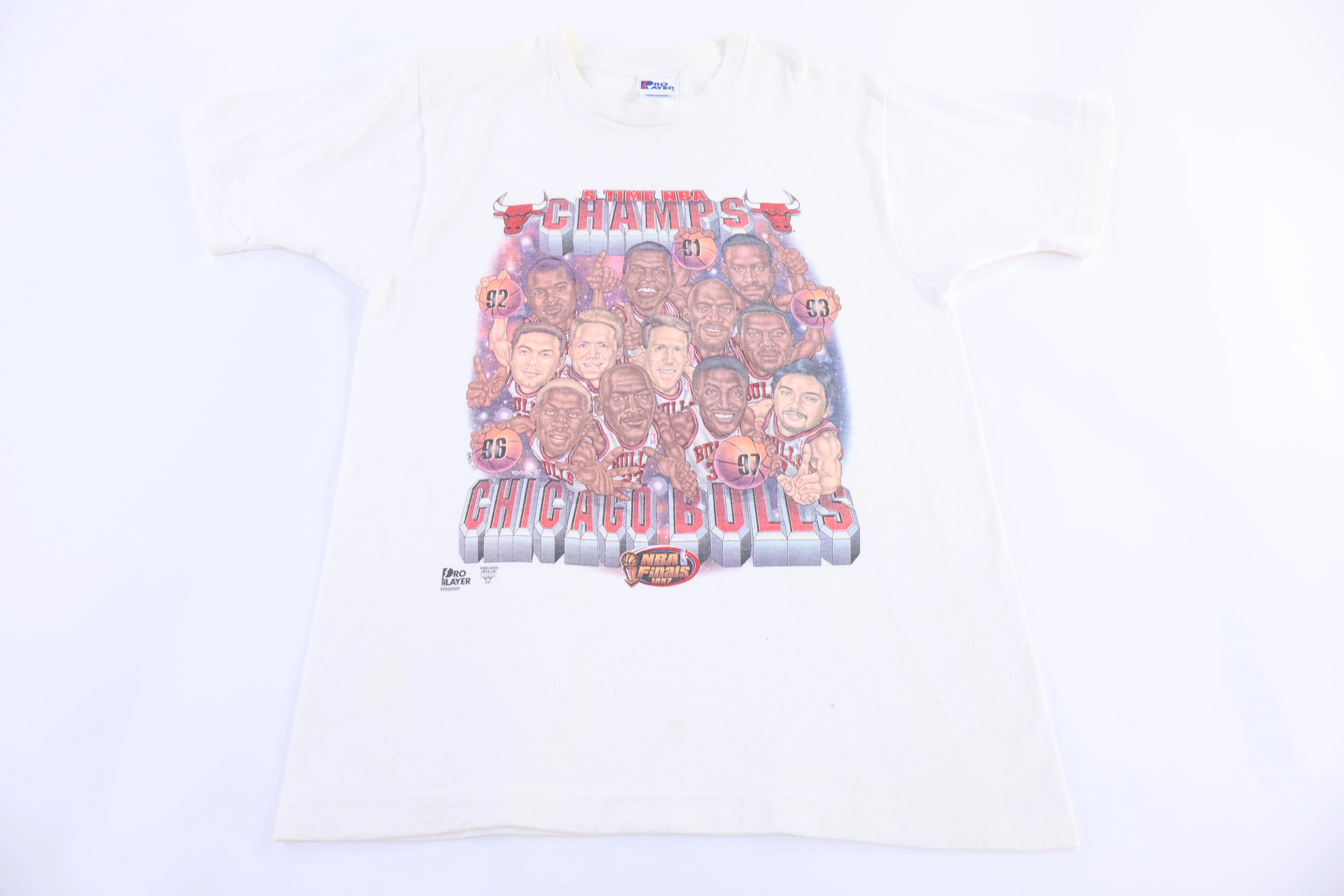 1997 Chicago Bulls 5 Time Champions T-shirt
