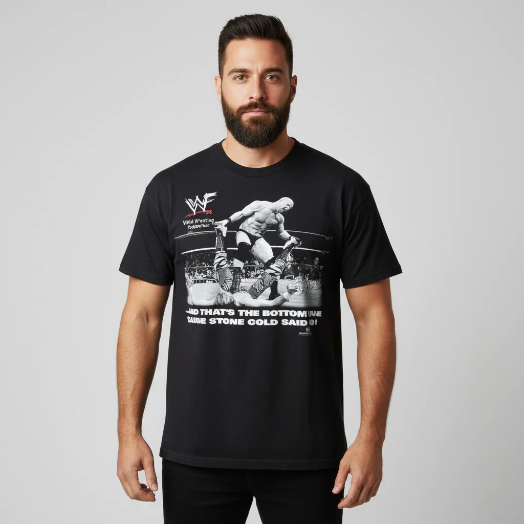 1998 Steve Austin Stone Cold Wrestling T-shirt