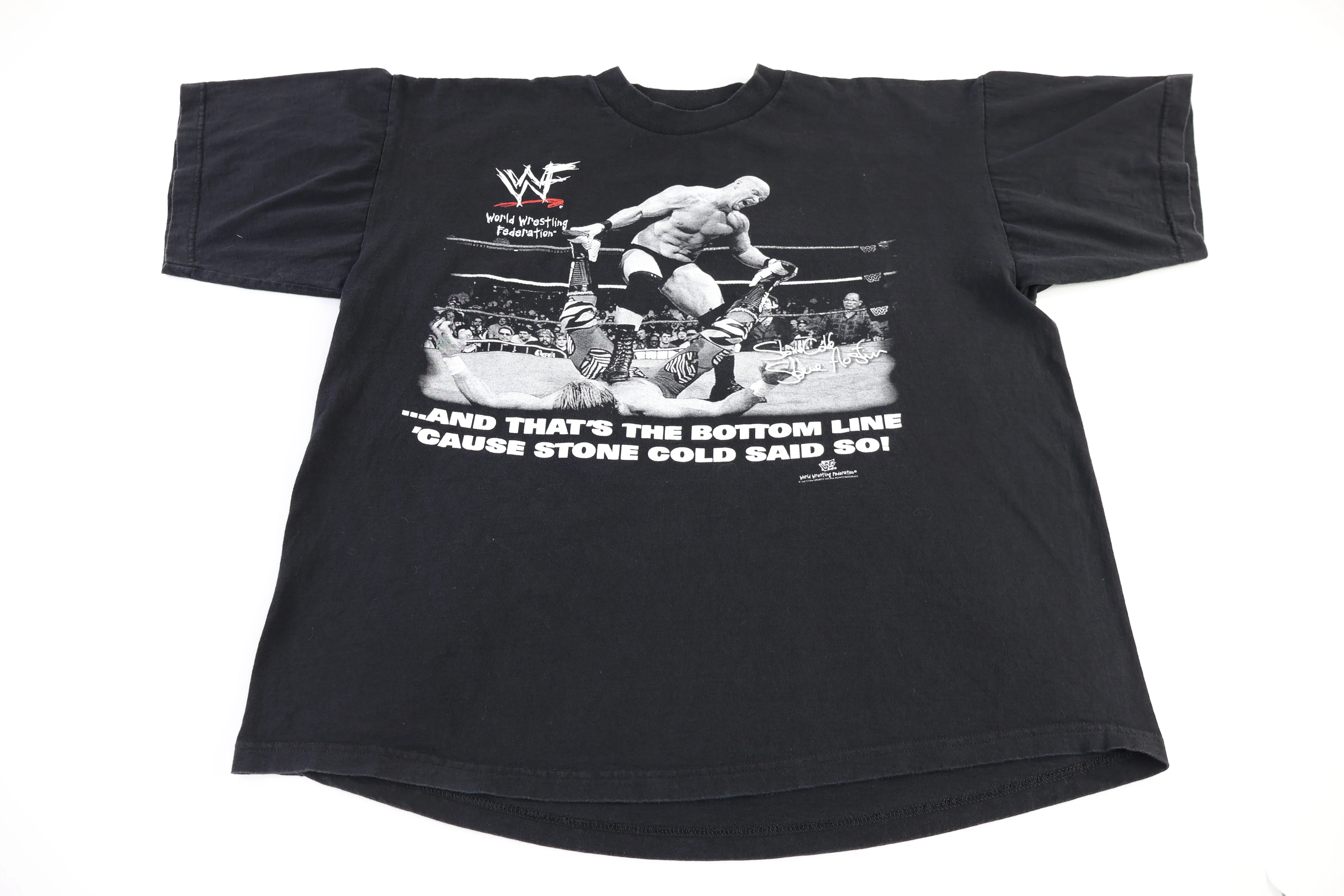 1998 Steve Austin Stone Cold Wrestling T-shirt - Image 2
