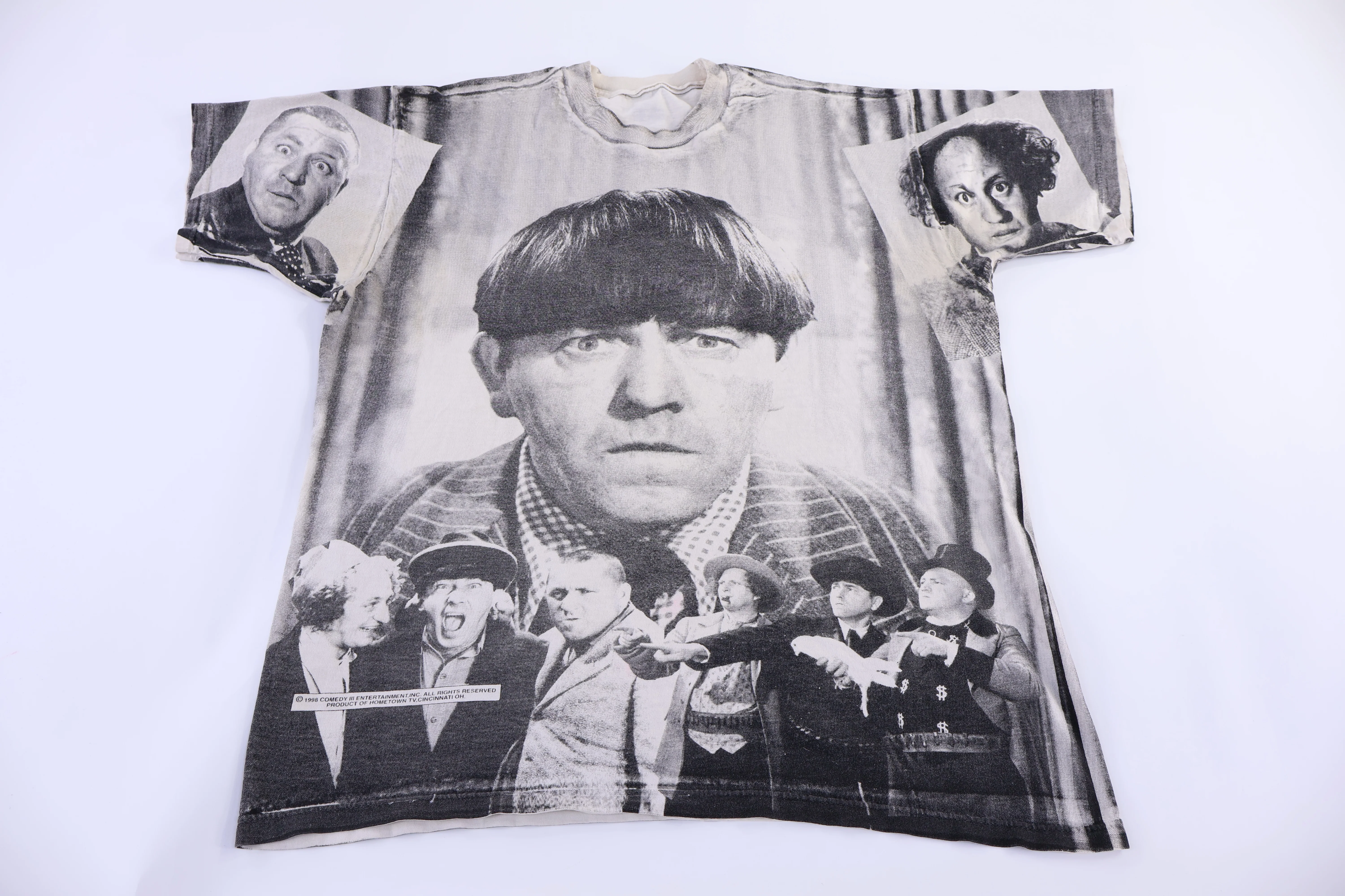 1998 The Stooges All Over Graphic T-shirt