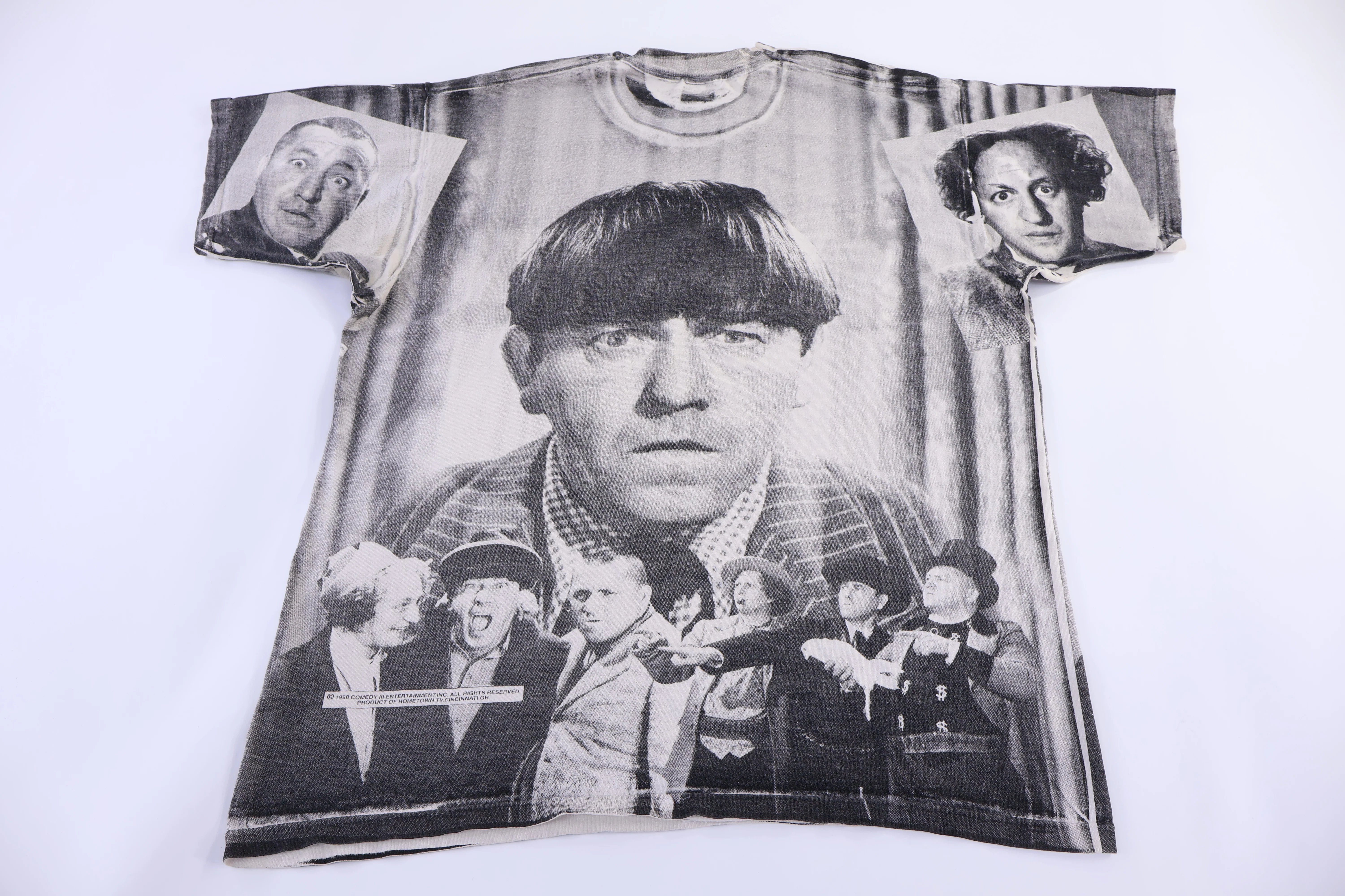 1998 The Stooges All Over Graphic T-shirt - Image 2