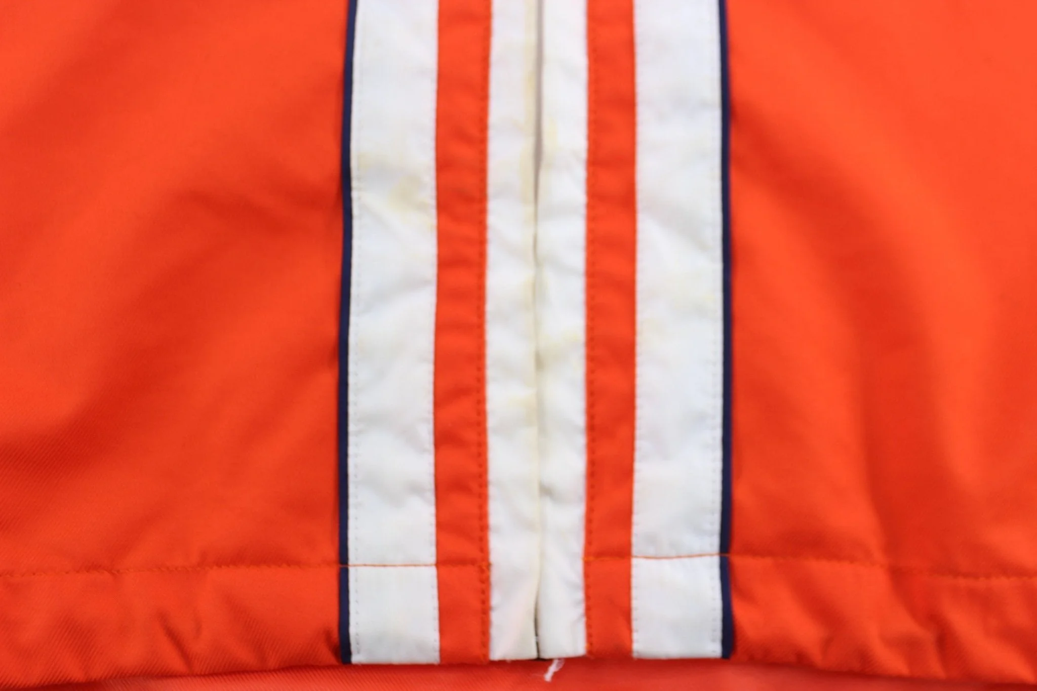 1999 Boston Marathon Athletic Association Orange Striped Zip Up Jacket - Image 4