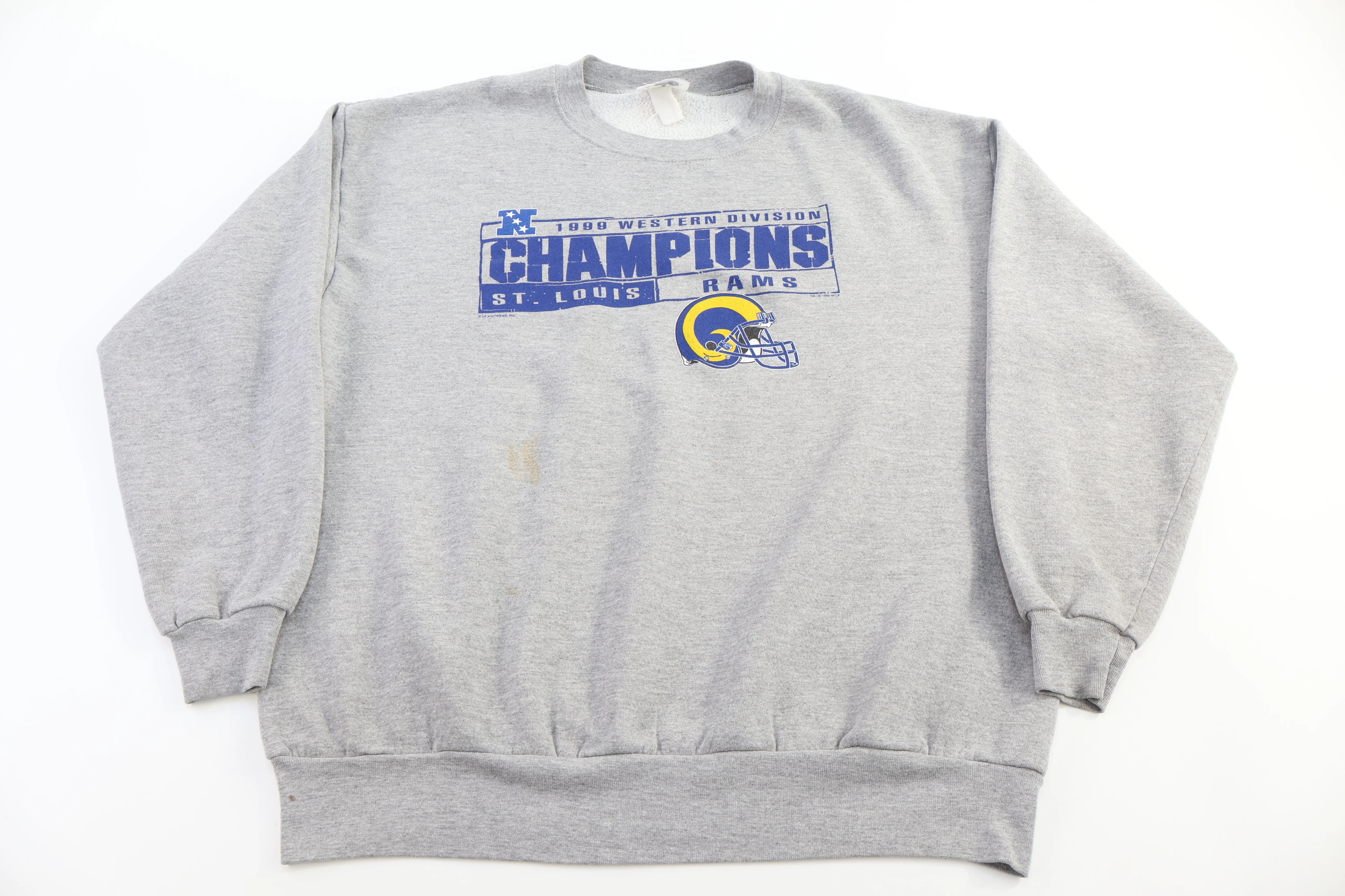 1999 St. Louis Rams Football Western Division Champs Sweatshirt