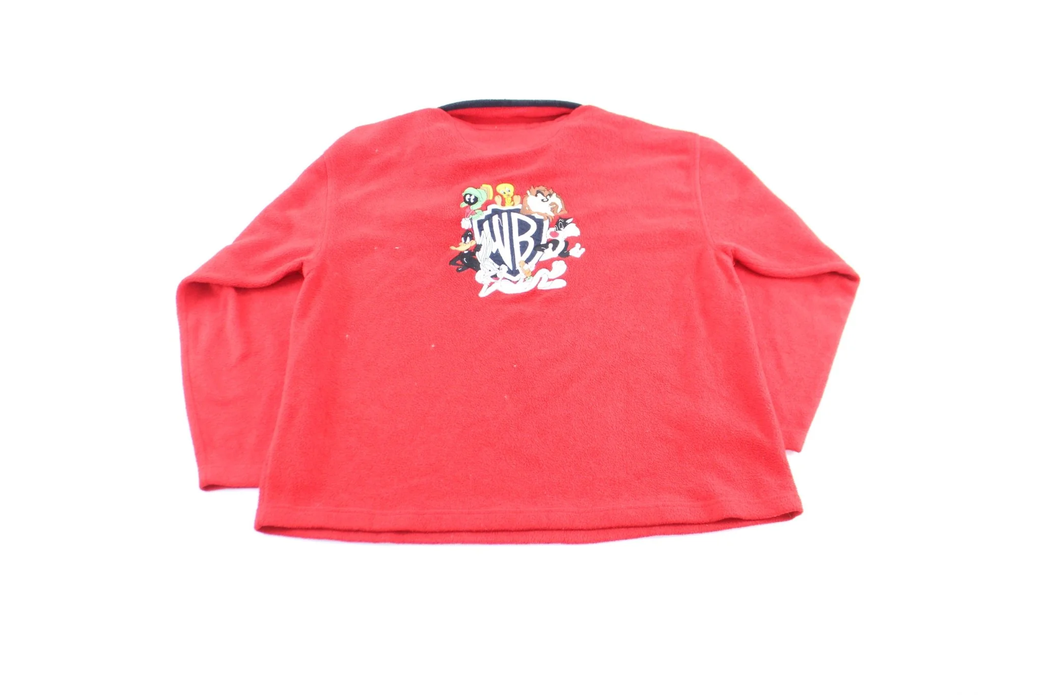 1999 Warner Bros Embroidered Characters Fleece Pullover