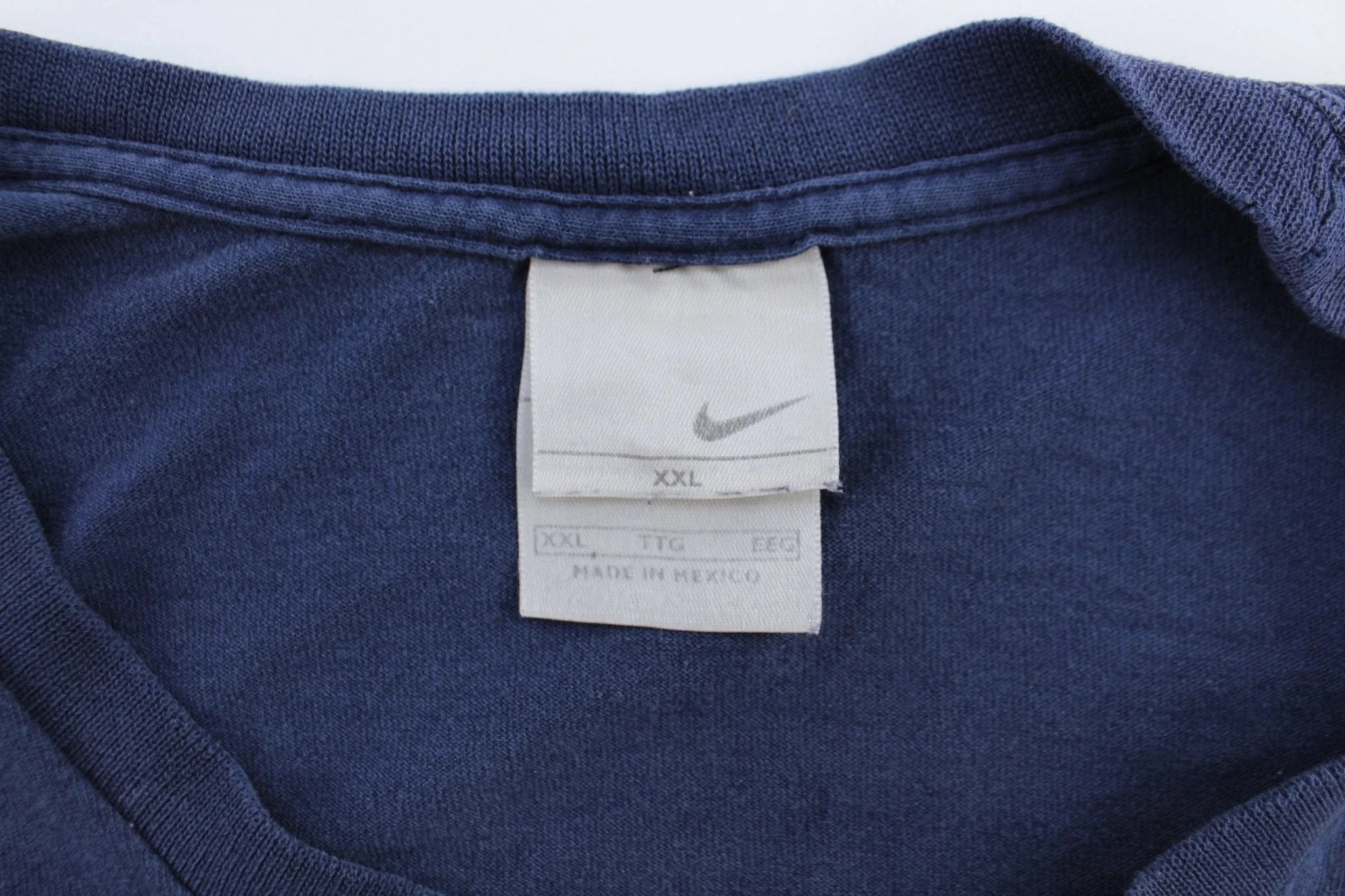 2000's Nike Embroidered Swoosh Logo Blue Tank Top - Image 3